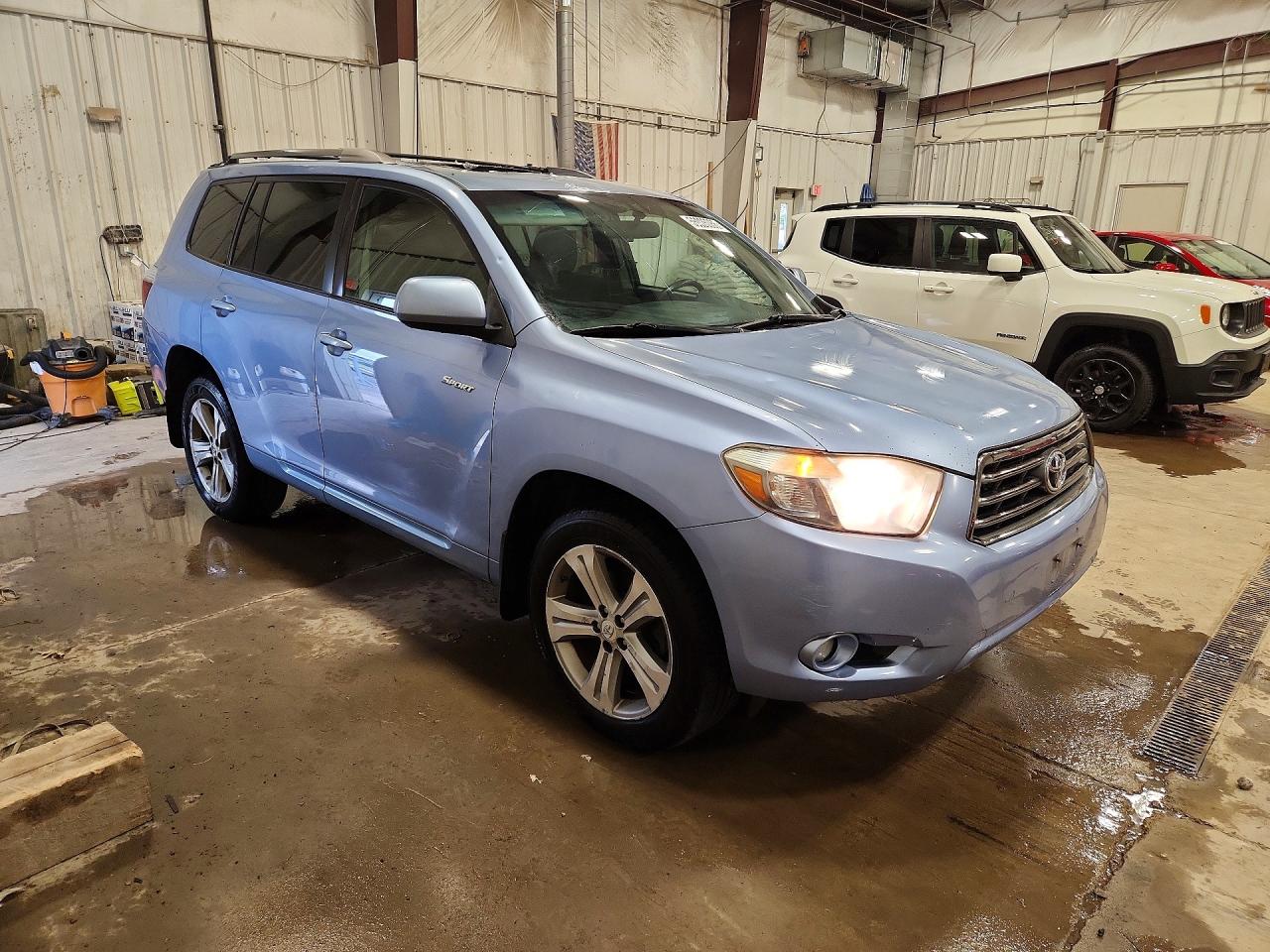 2008 Toyota Highlander Sport Синий vin: JTEES43A182090413