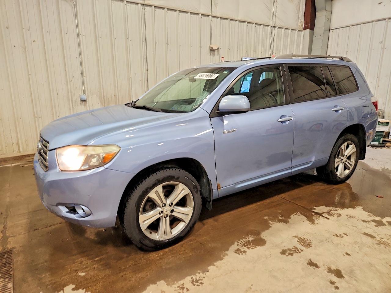 2008 Toyota Highlander Sport Blue vin: JTEES43A182090413