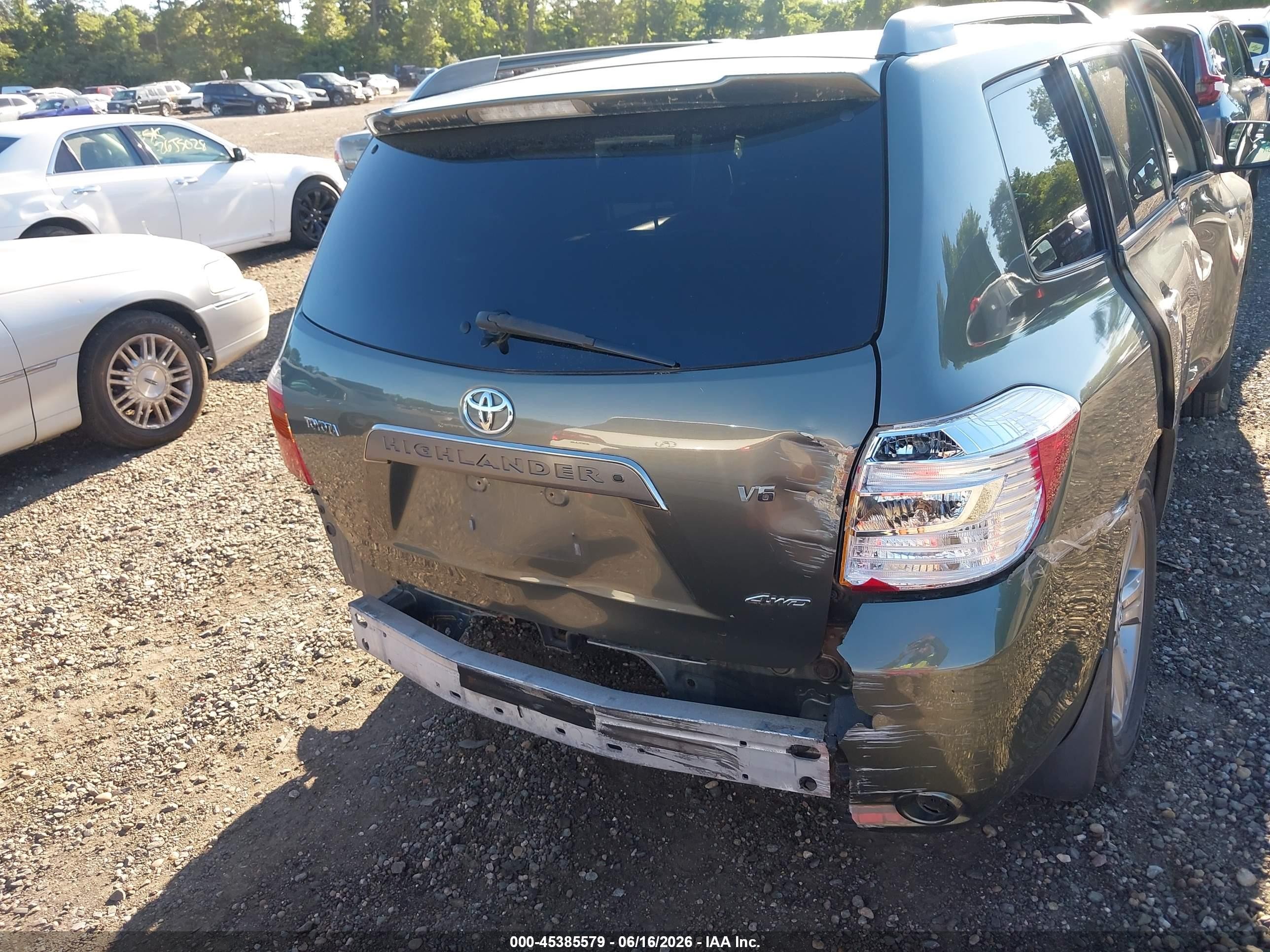 2008 Toyota Highlander Sport Зеленый vin: JTEES43A182095031