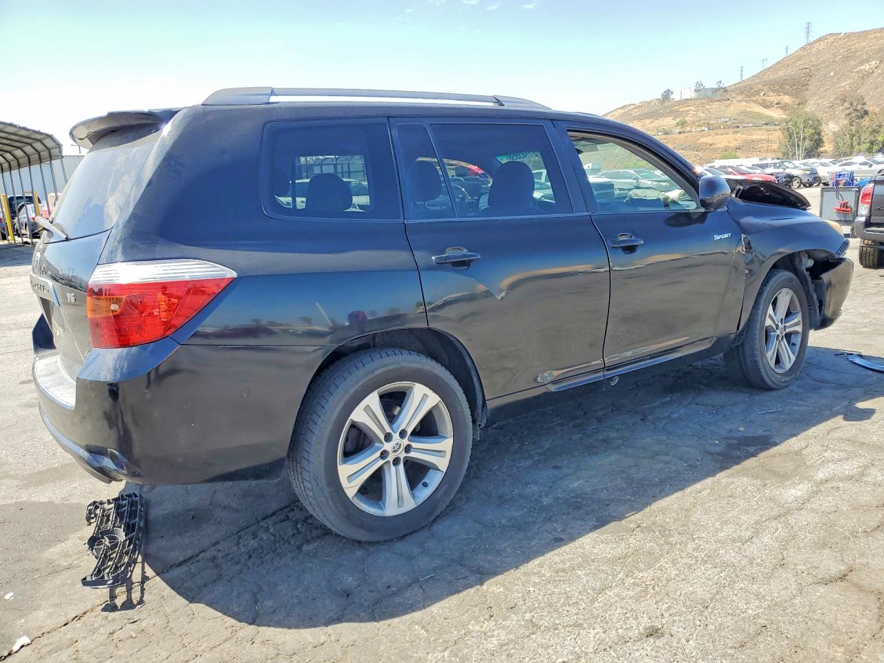 2008 Toyota Highlander Sport Black vin: JTEES43A182098155