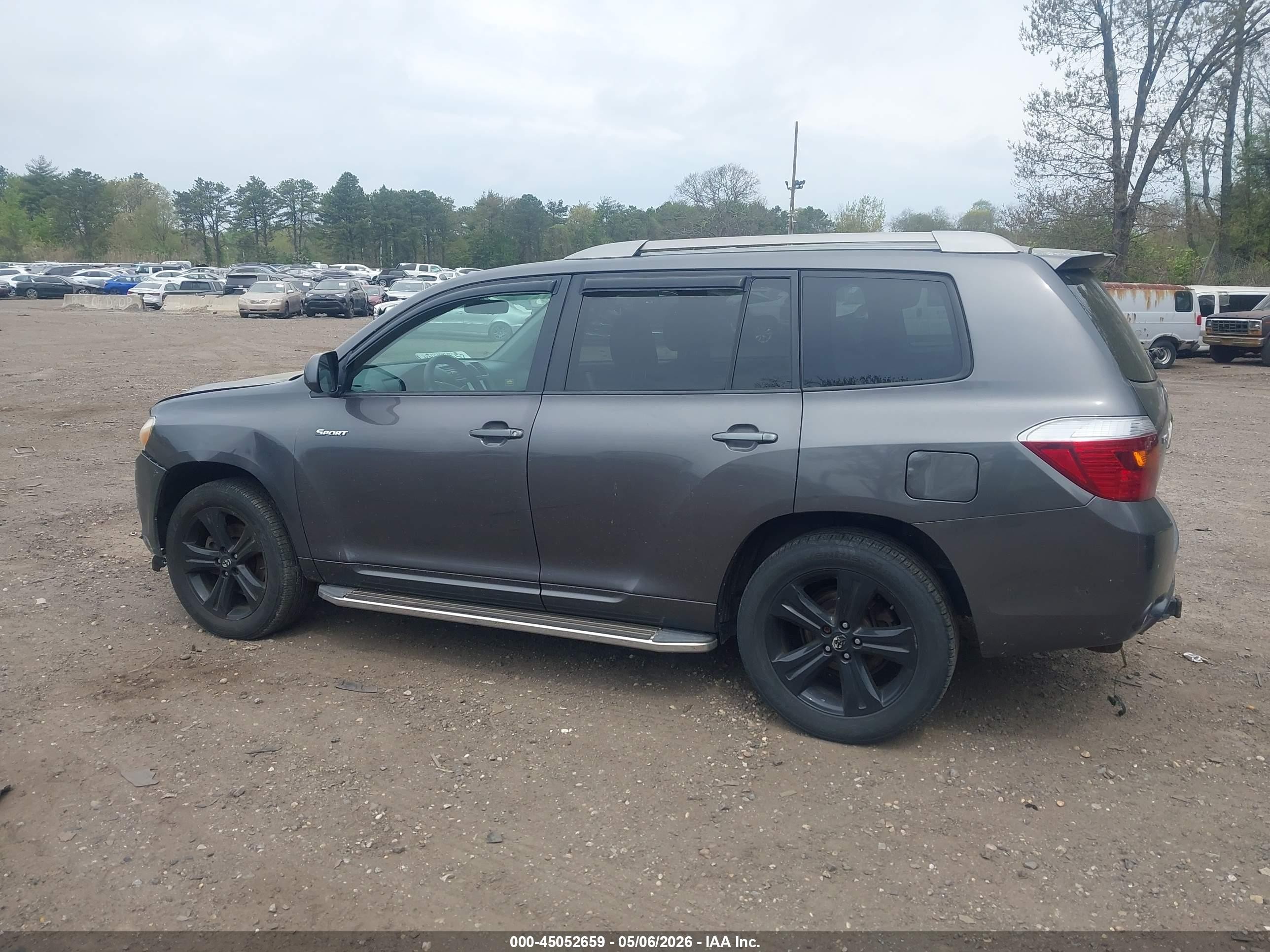 2008 Toyota Highlander Sport Gray vin: JTEES43A182100776