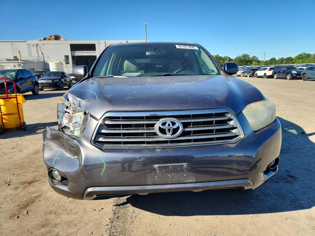 2008 Toyota Highlander Sport Gray vin: JTEES43A182101359