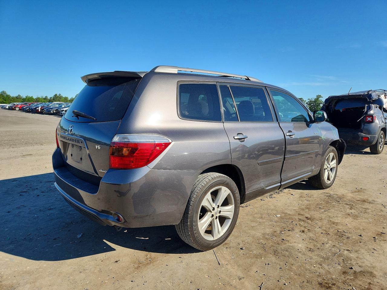 2008 Toyota Highlander Sport Gray vin: JTEES43A182101359