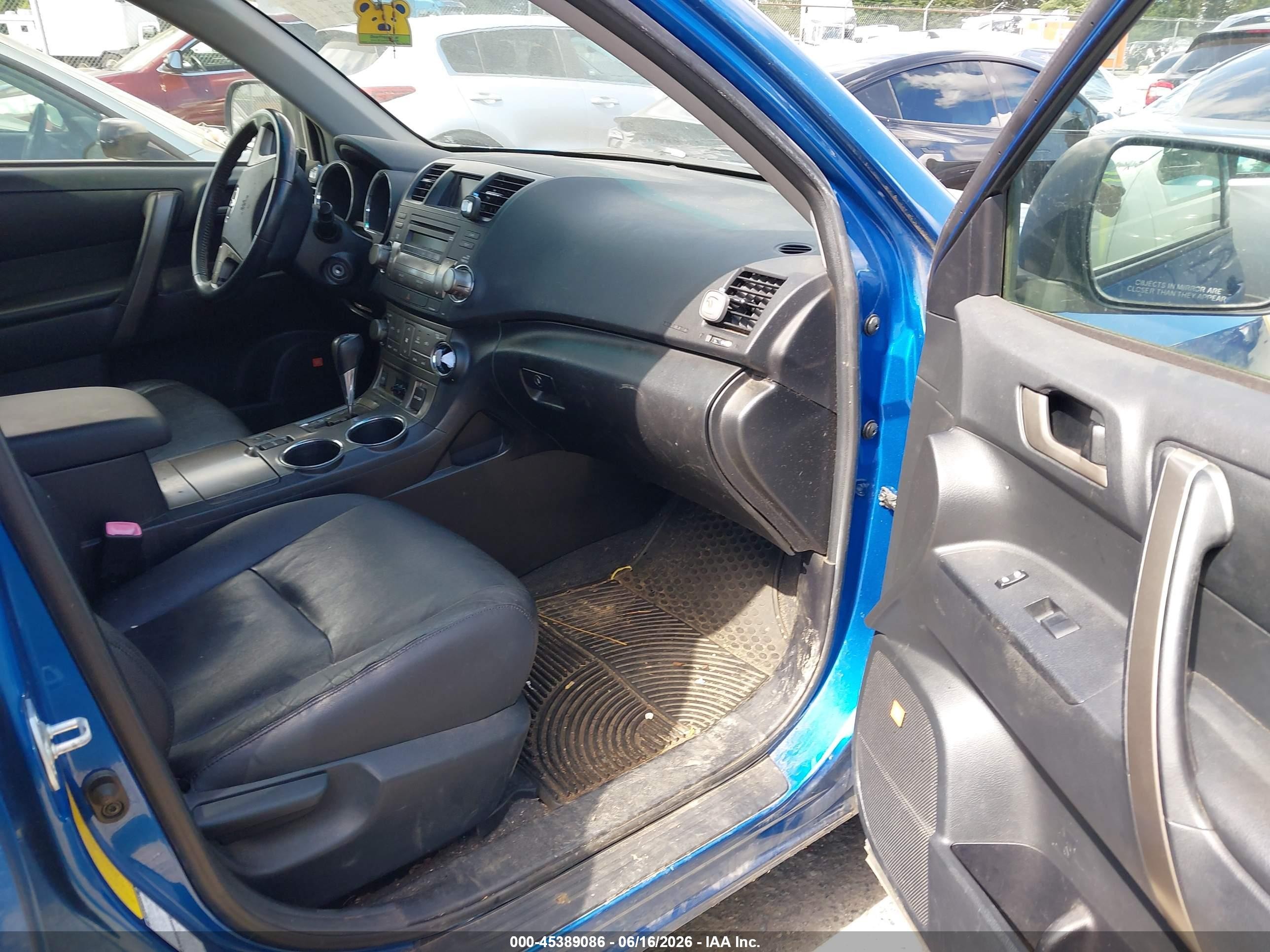 2008 Toyota Highlander Sport Blue vin: JTEES43A282004705