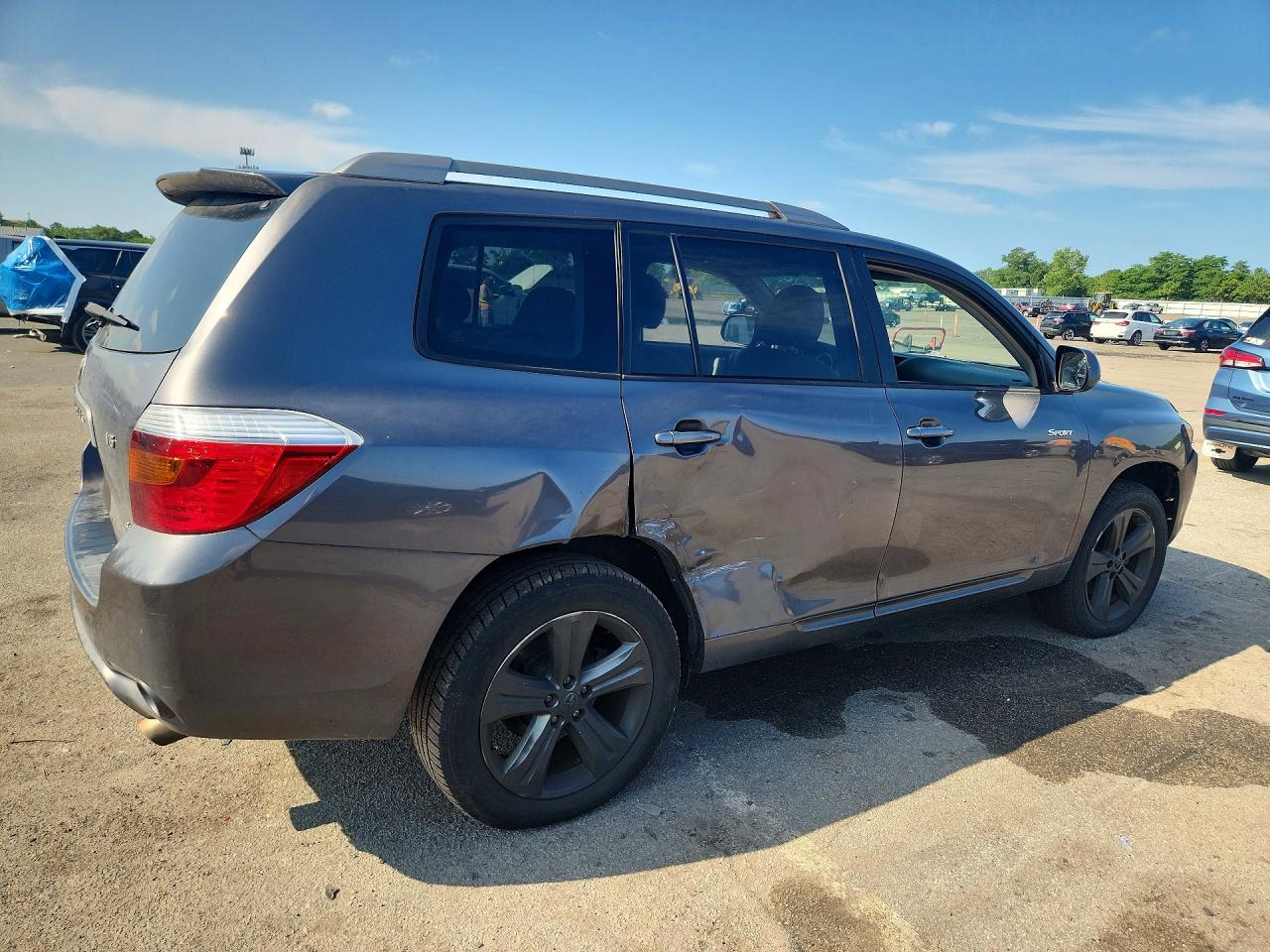 2008 Toyota Highlander Sport Gray vin: JTEES43A282011024