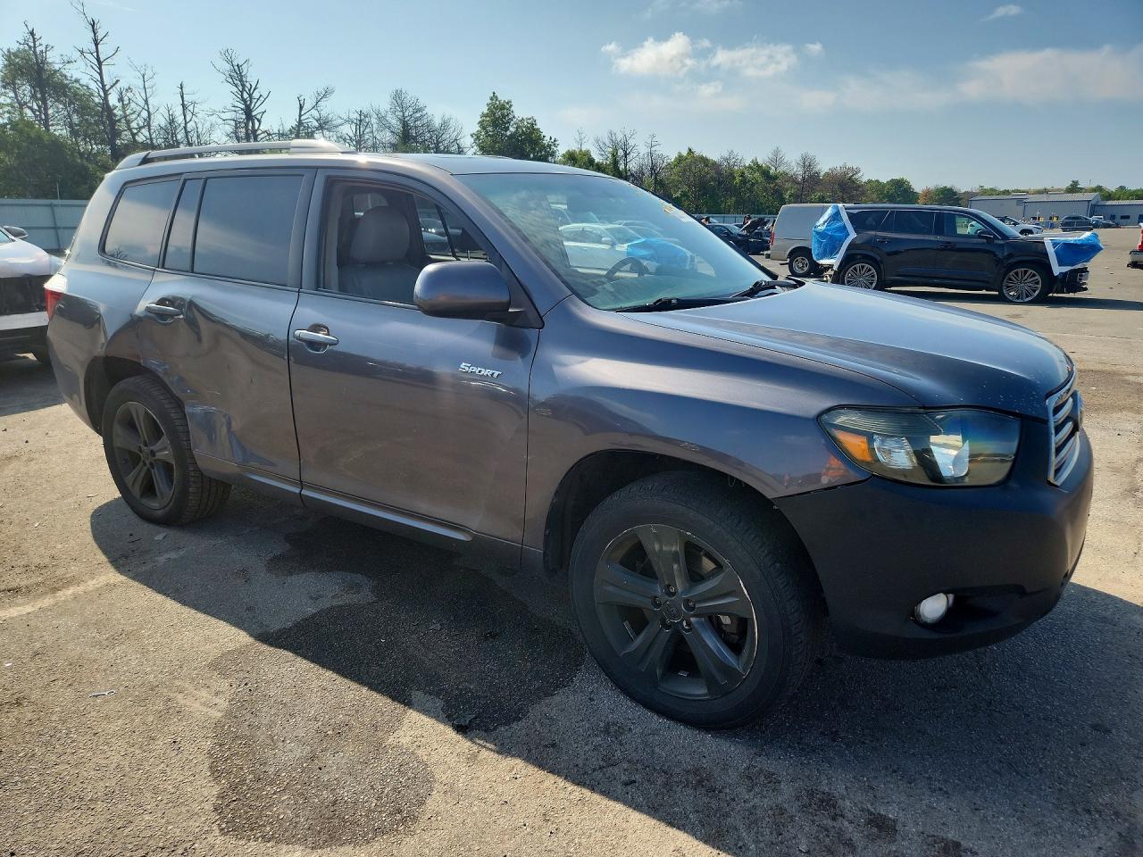 2008 Toyota Highlander Sport Gray vin: JTEES43A282011024