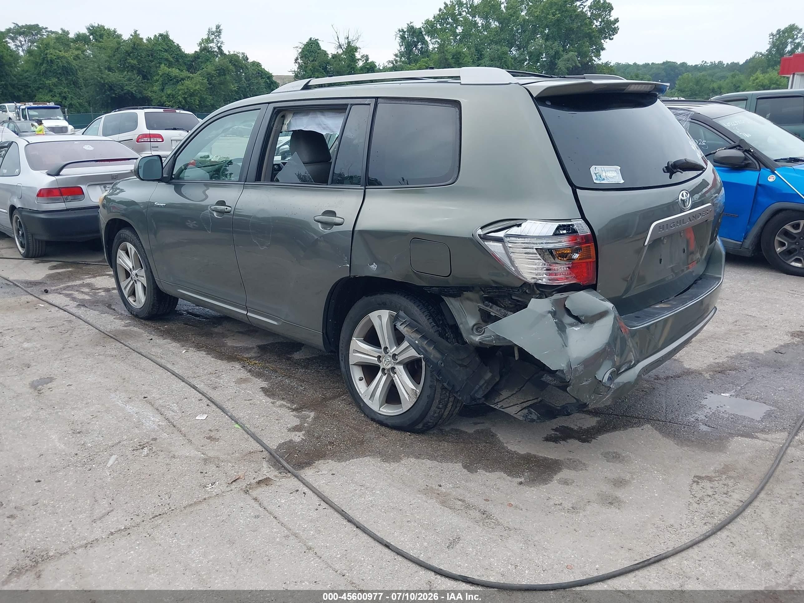 2008 Toyota Highlander Sport Green vin: JTEES43A282041480