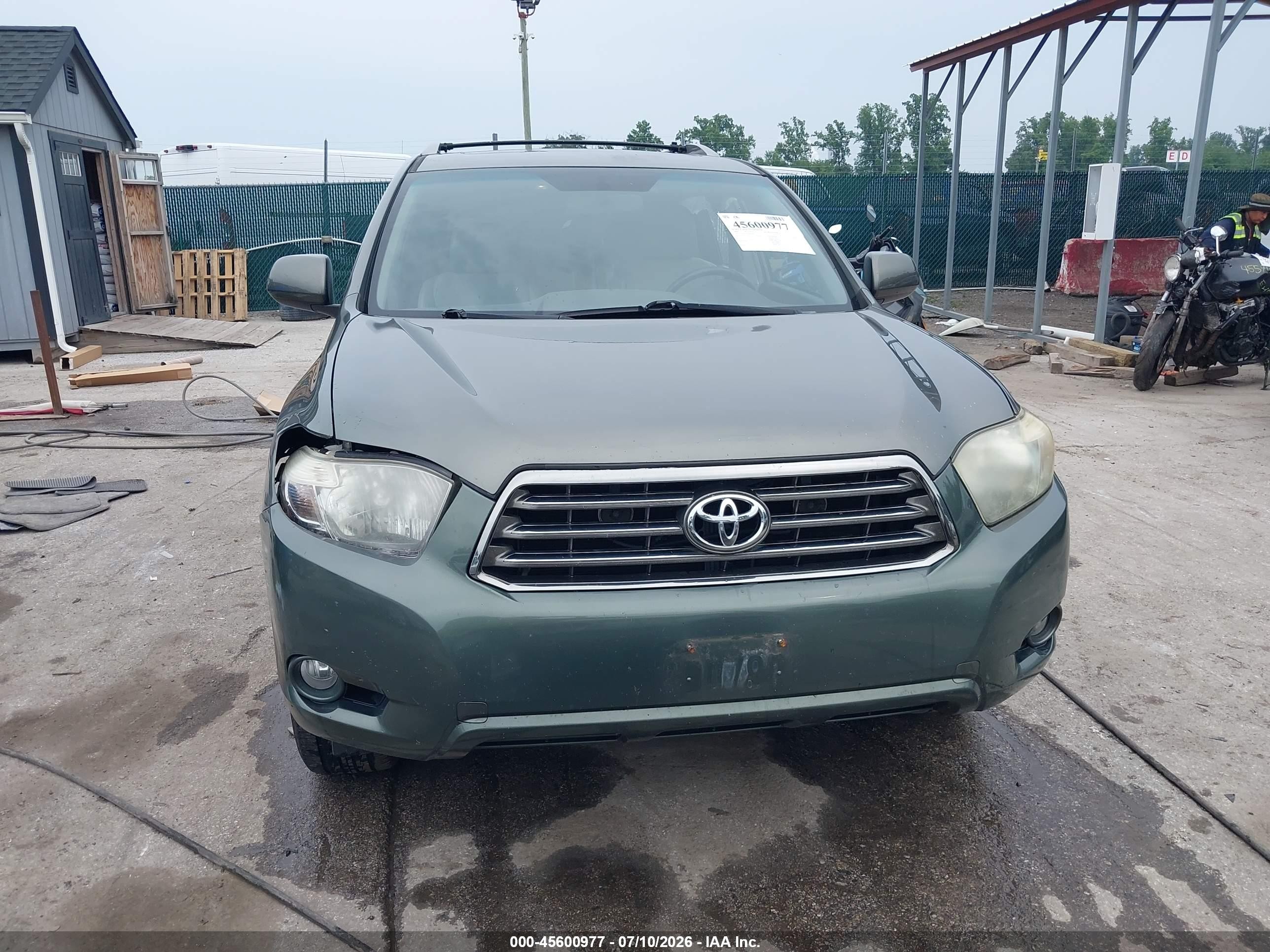 2008 Toyota Highlander Sport Green vin: JTEES43A282041480