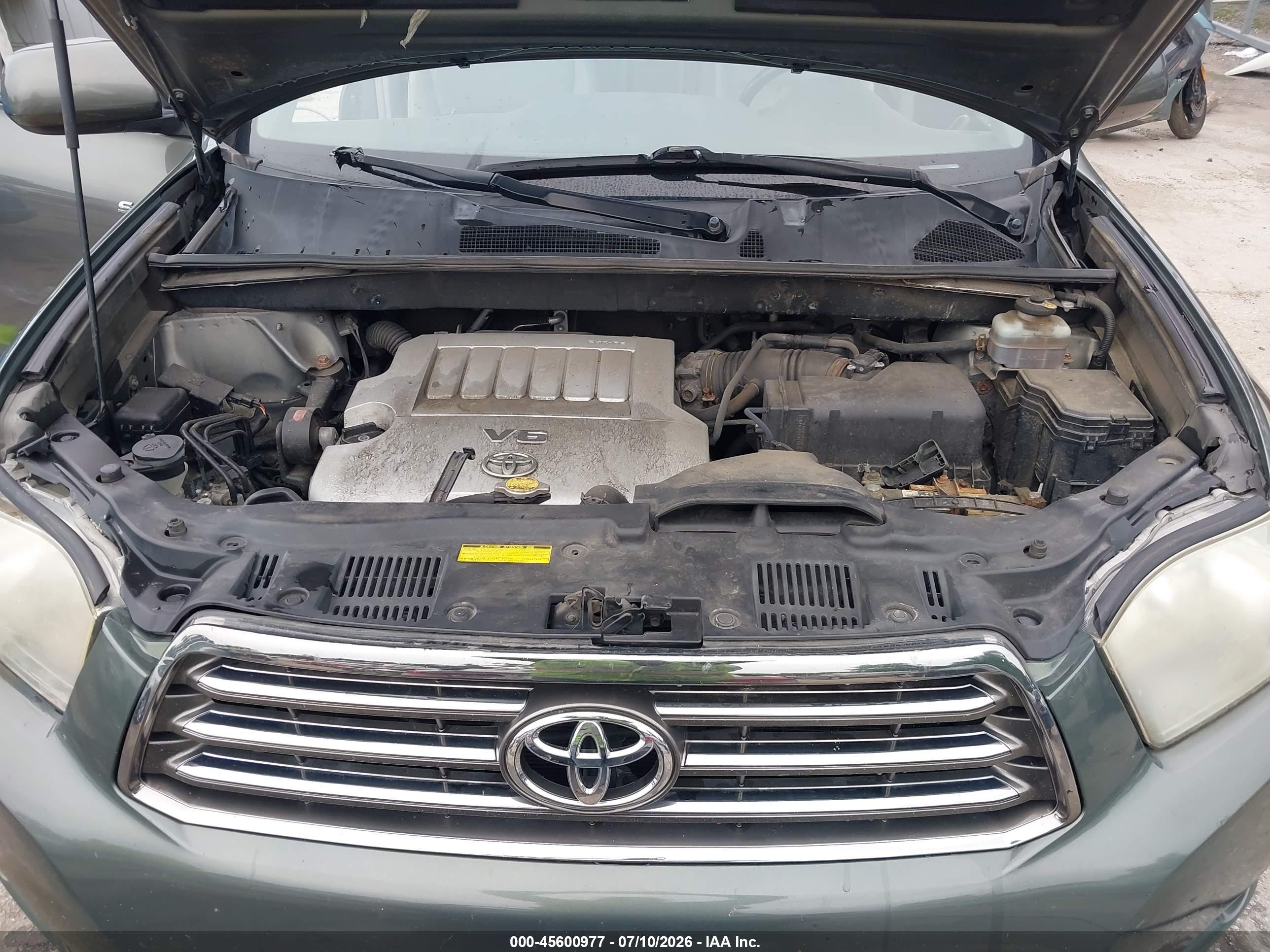 2008 Toyota Highlander Sport Green vin: JTEES43A282041480