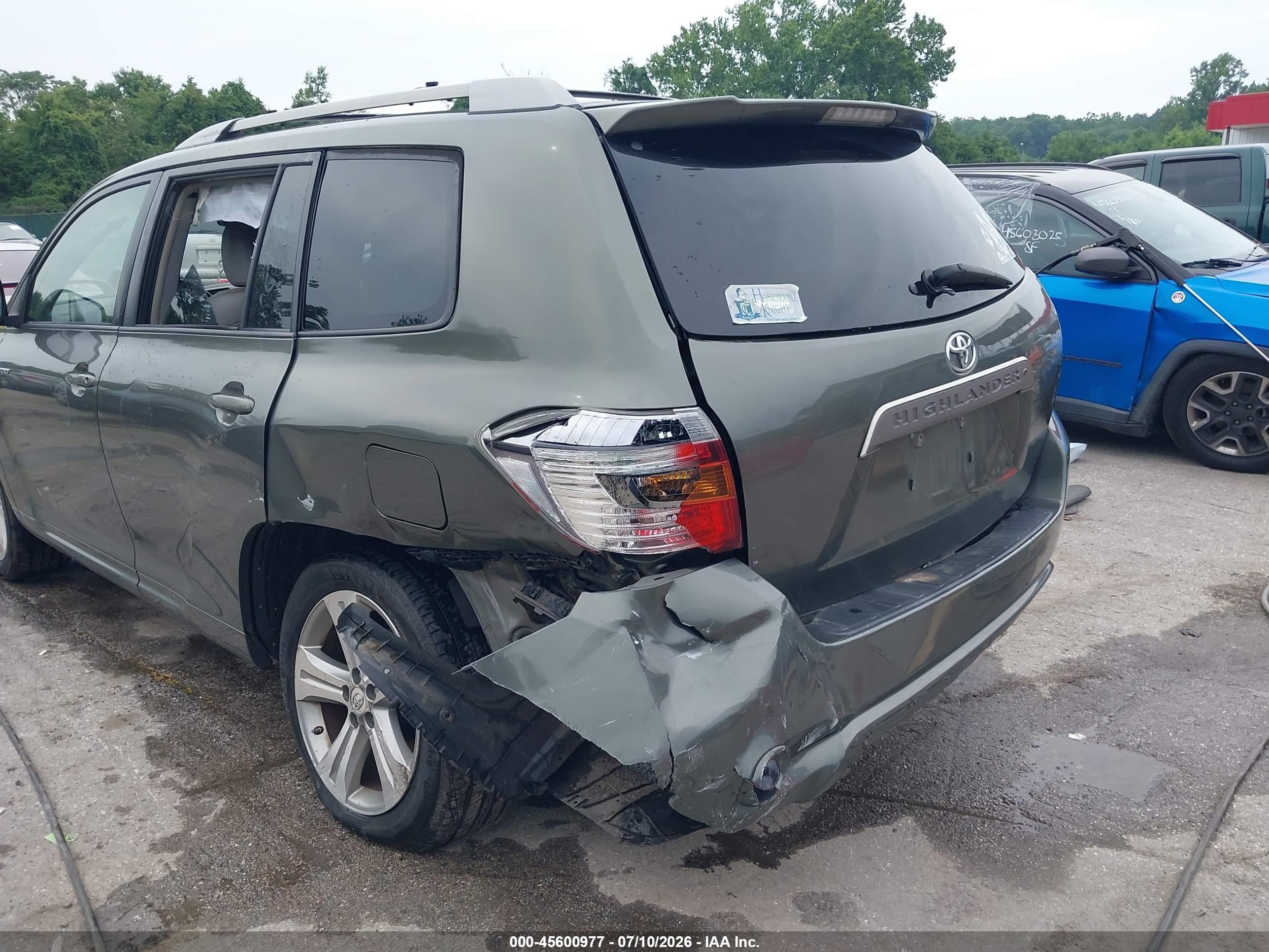 2008 Toyota Highlander Sport Green vin: JTEES43A282041480