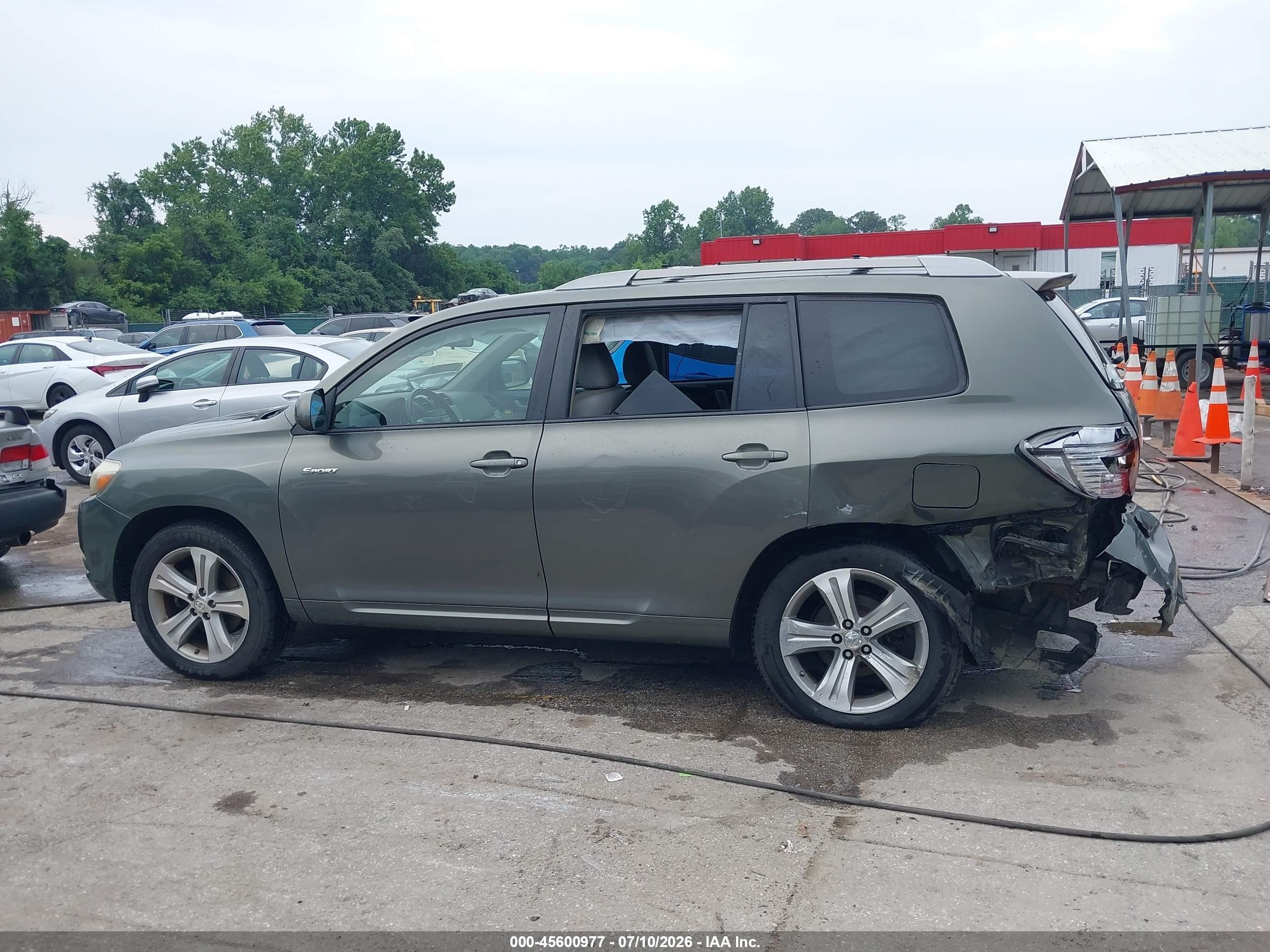 2008 Toyota Highlander Sport Green vin: JTEES43A282041480