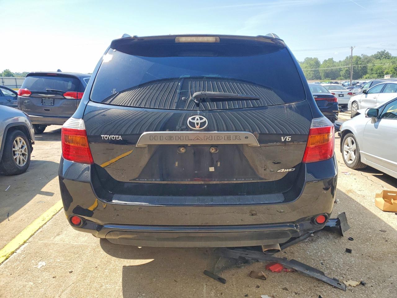 2008 Toyota Highlander Sport Black vin: JTEES43A282091652
