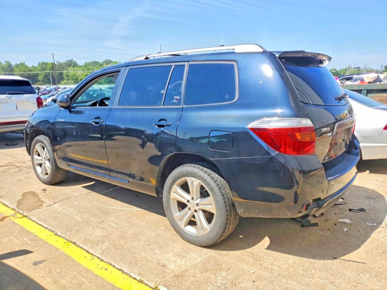 2008 Toyota Highlander Sport Black vin: JTEES43A282091652