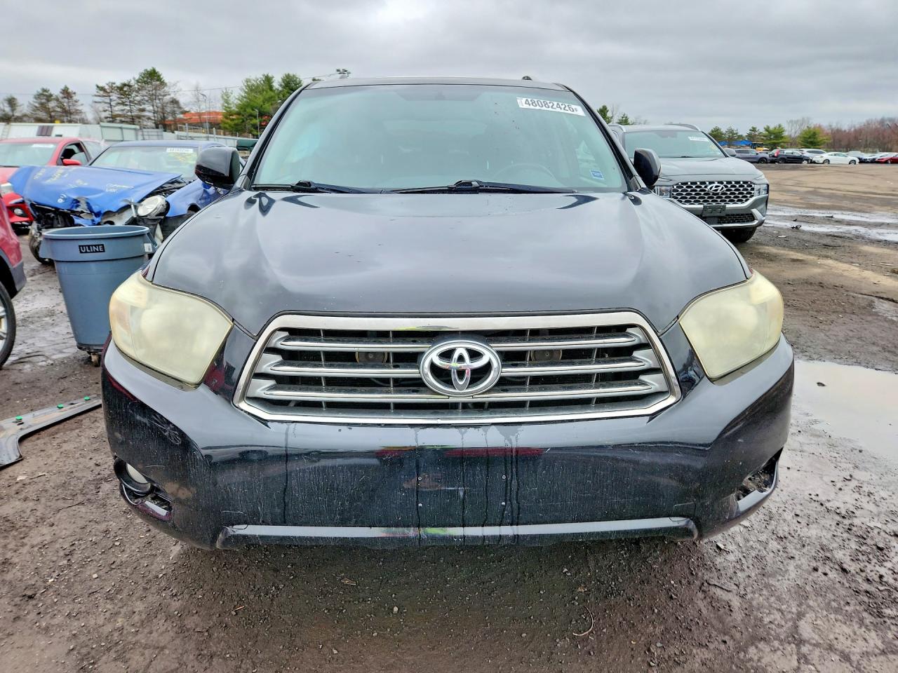 2008 Toyota Highlander Sport Black vin: JTEES43A282097449