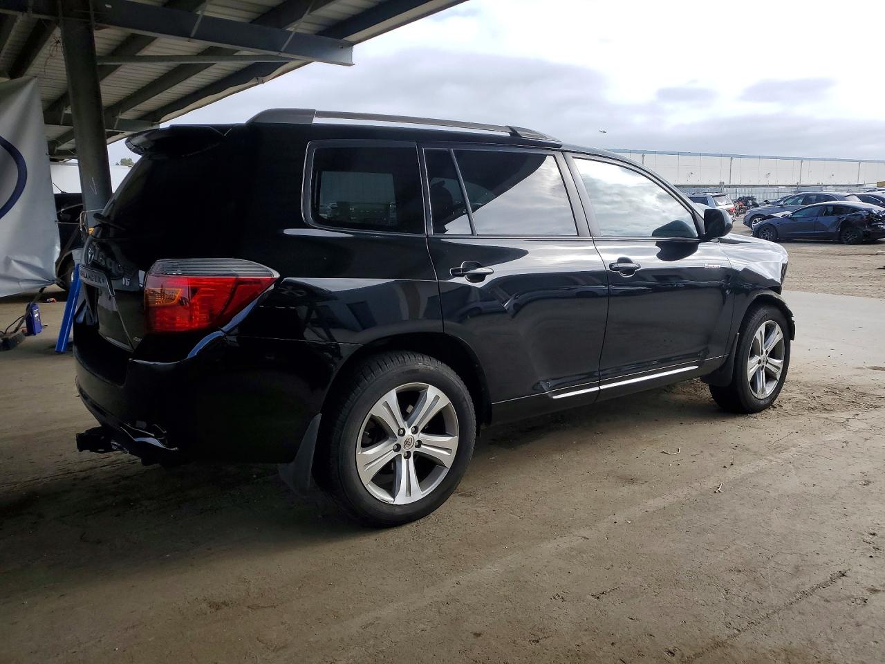 2008 Toyota Highlander Sport Black vin: JTEES43A282099766