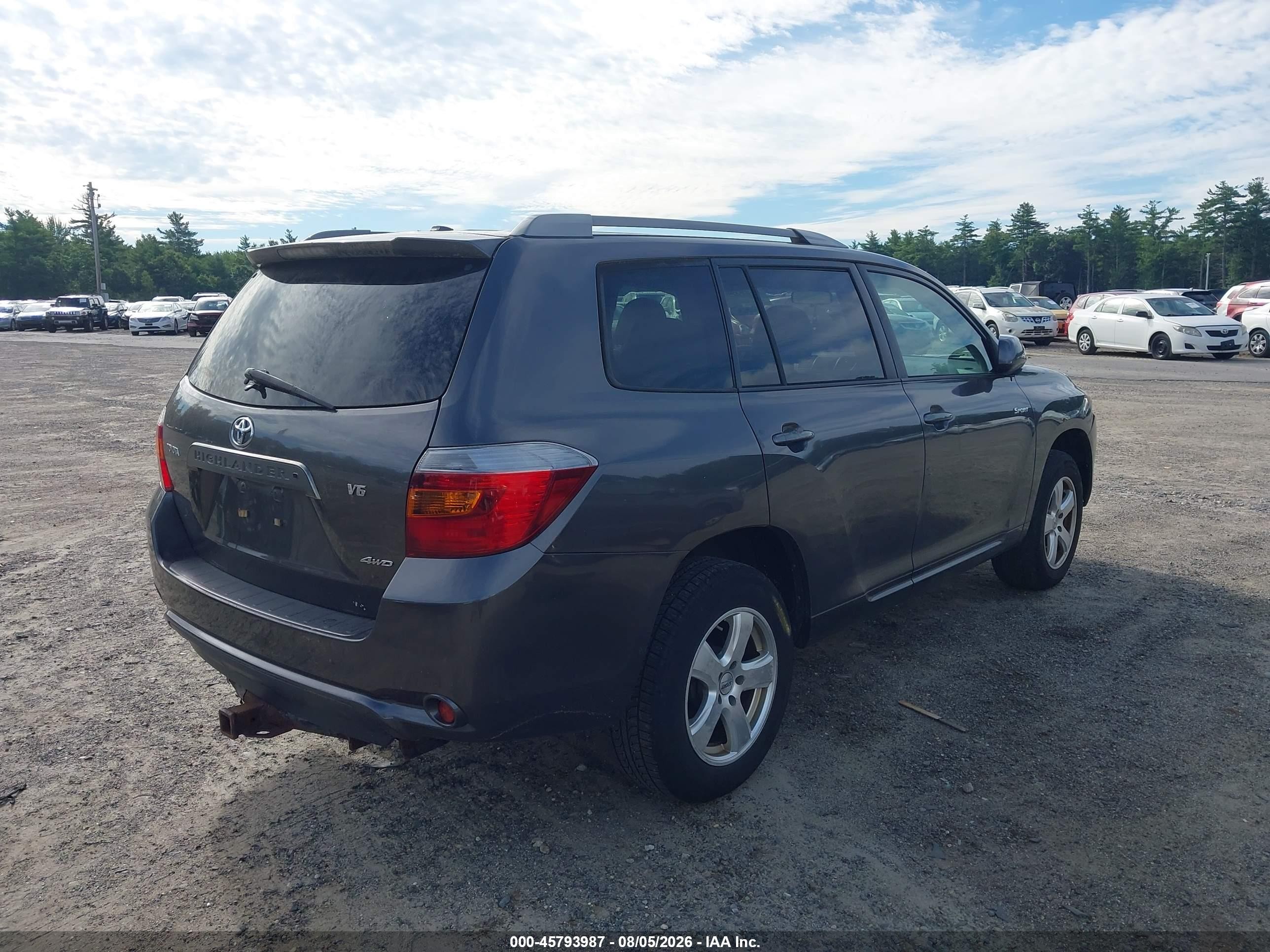 2009 Toyota Highlander Sport Серый vin: JTEES43A292133318