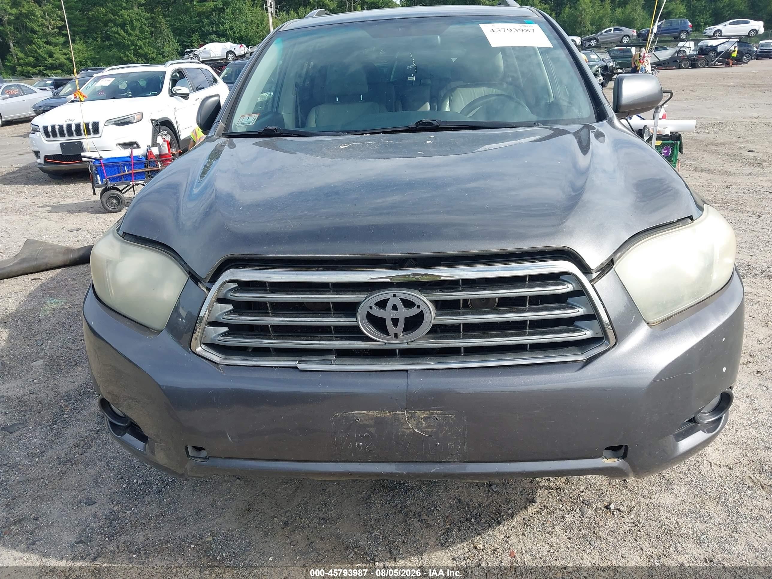 2009 Toyota Highlander Sport Серый vin: JTEES43A292133318