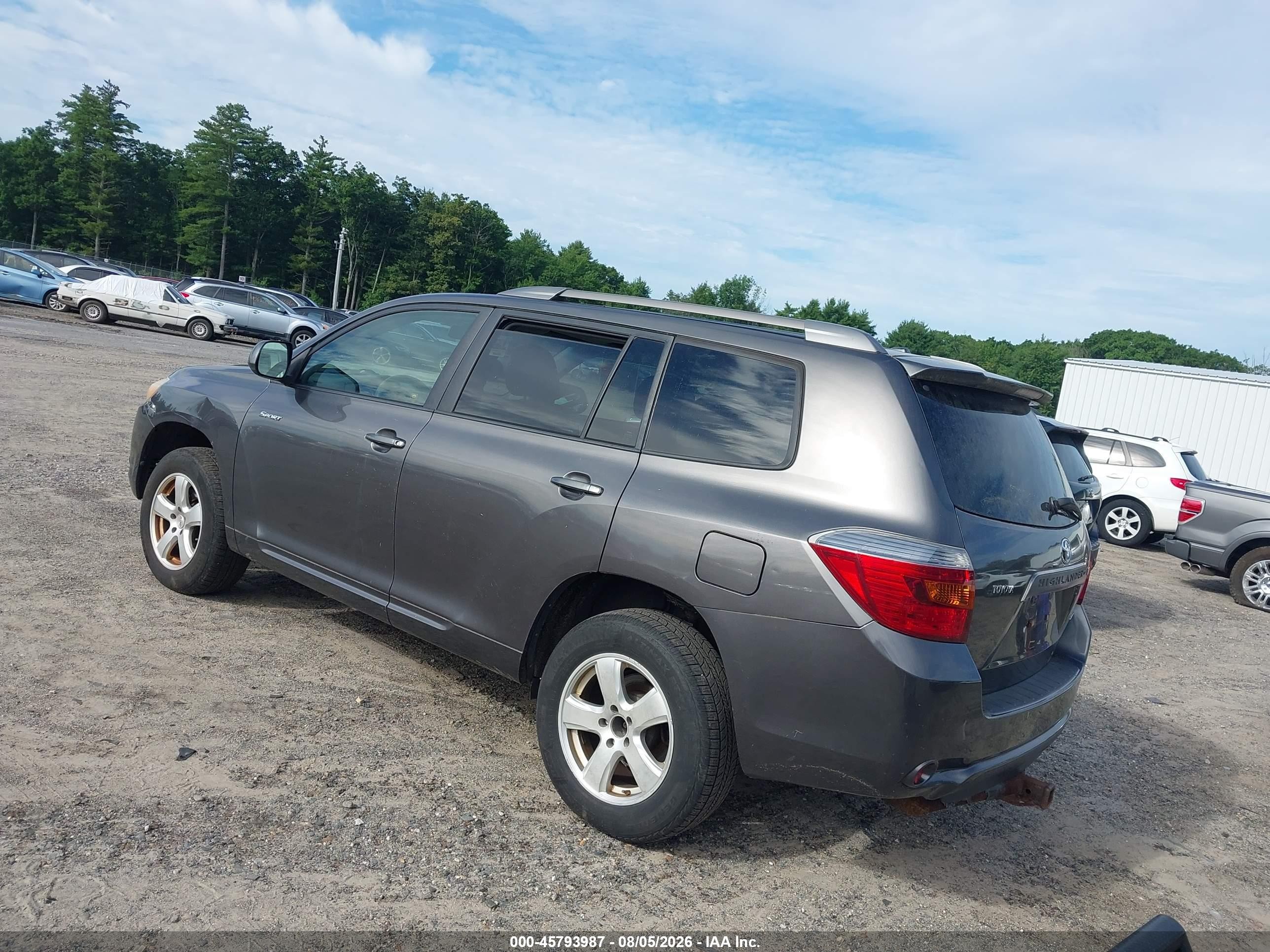 2009 Toyota Highlander Sport Серый vin: JTEES43A292133318