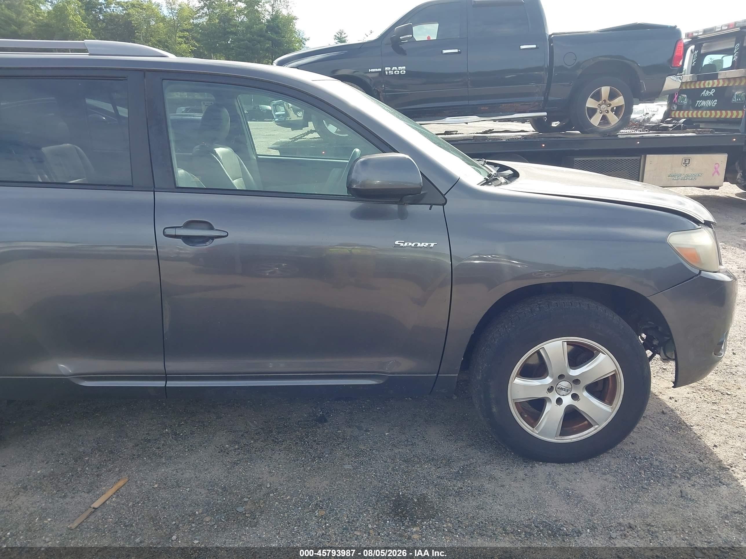 2009 Toyota Highlander Sport Серый vin: JTEES43A292133318