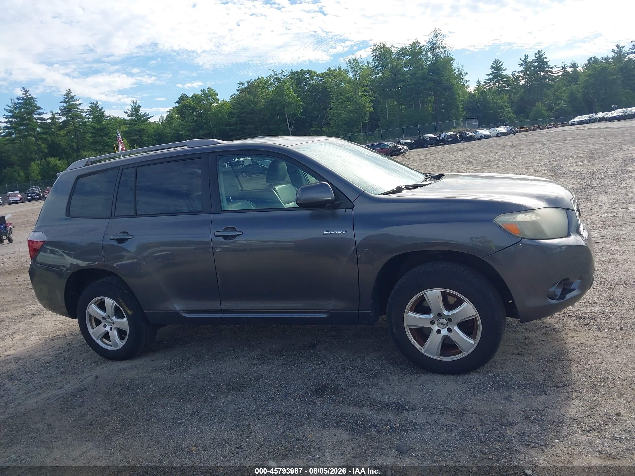 2009 Toyota Highlander Sport Серый vin: JTEES43A292133318
