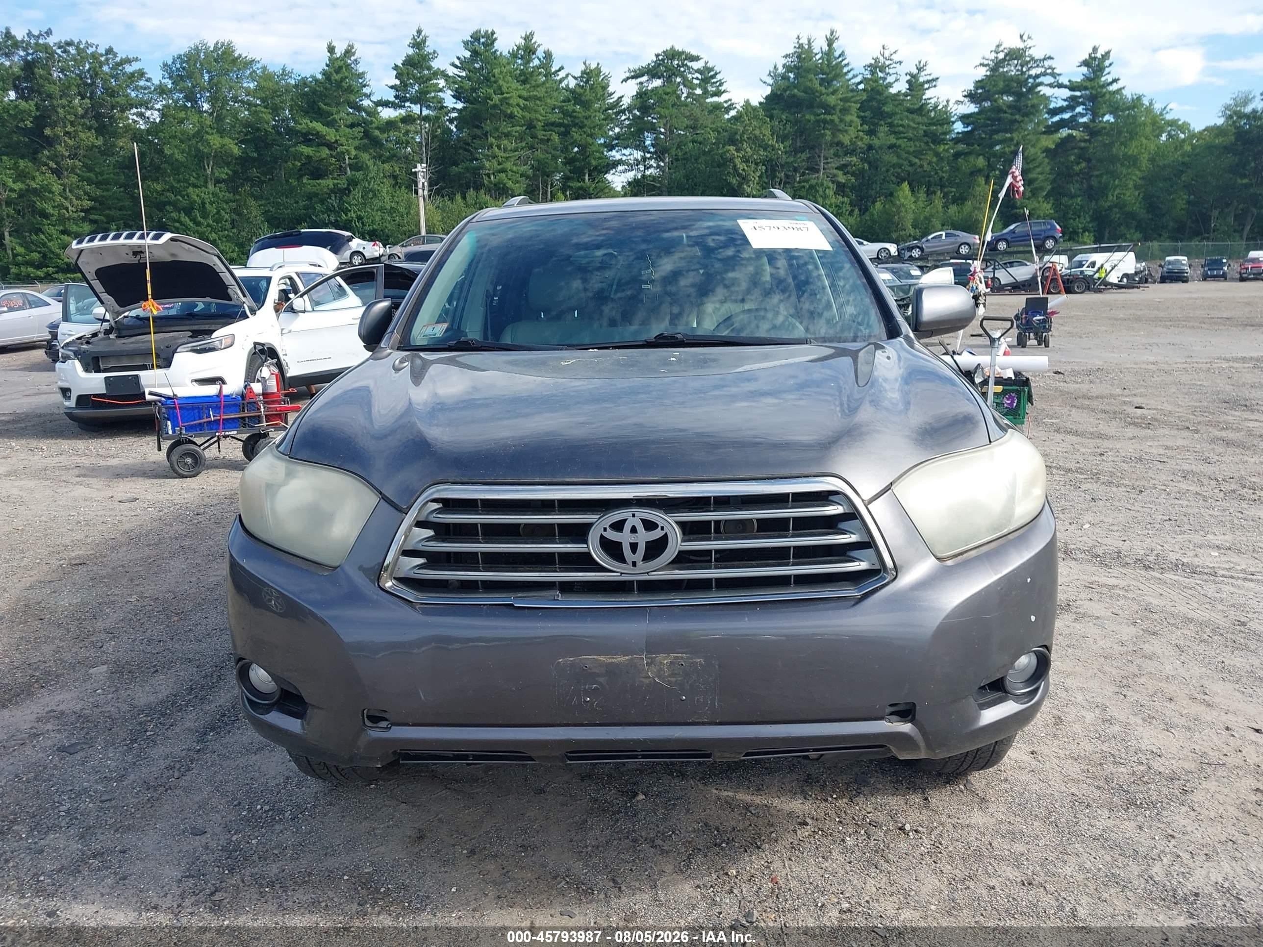 2009 Toyota Highlander Sport Серый vin: JTEES43A292133318