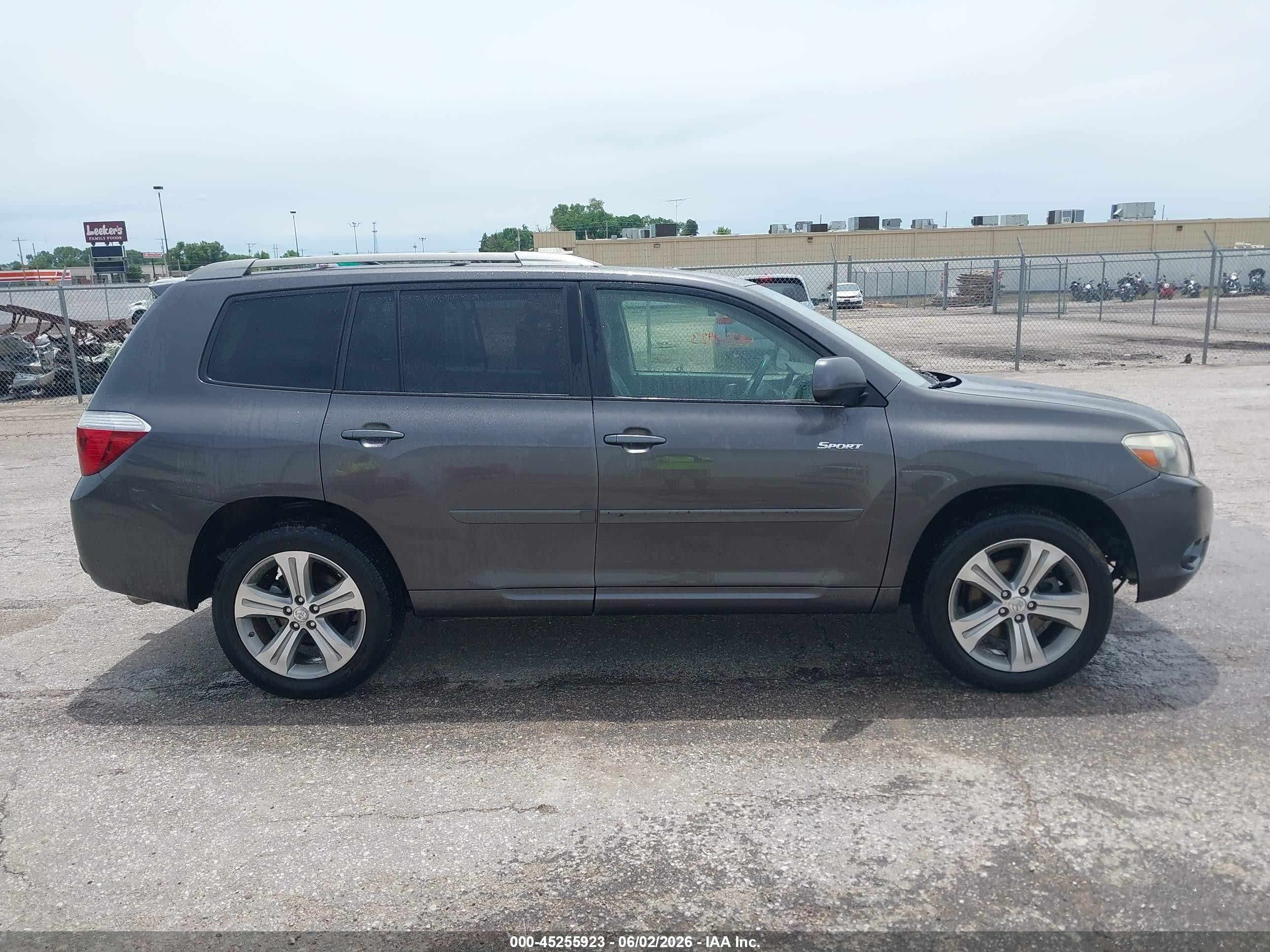 2008 Toyota Highlander Sport Серый vin: JTEES43A382002719