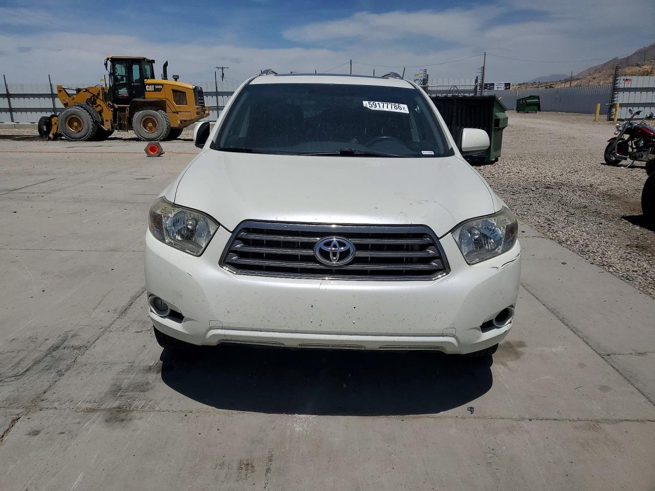 2008 Toyota Highlander Sport White vin: JTEES43A382021903