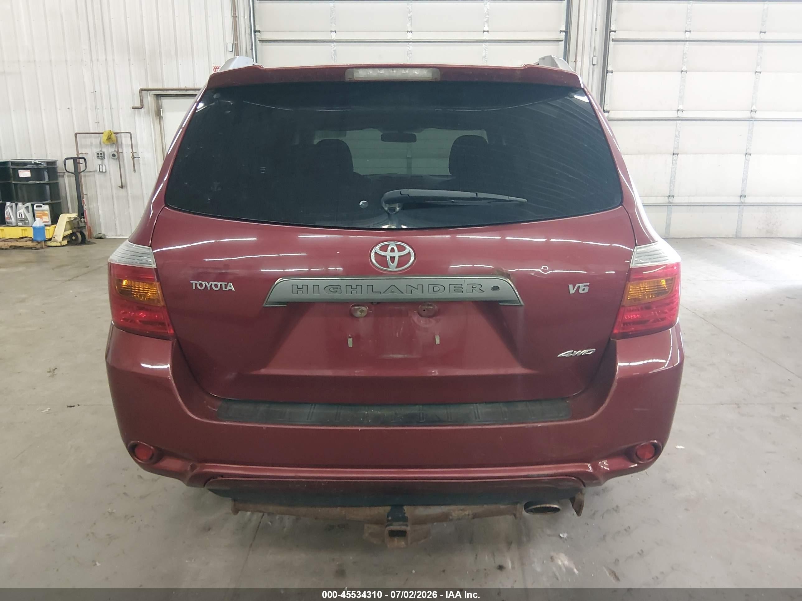 2008 Toyota Highlander Sport Красный vin: JTEES43A382044890