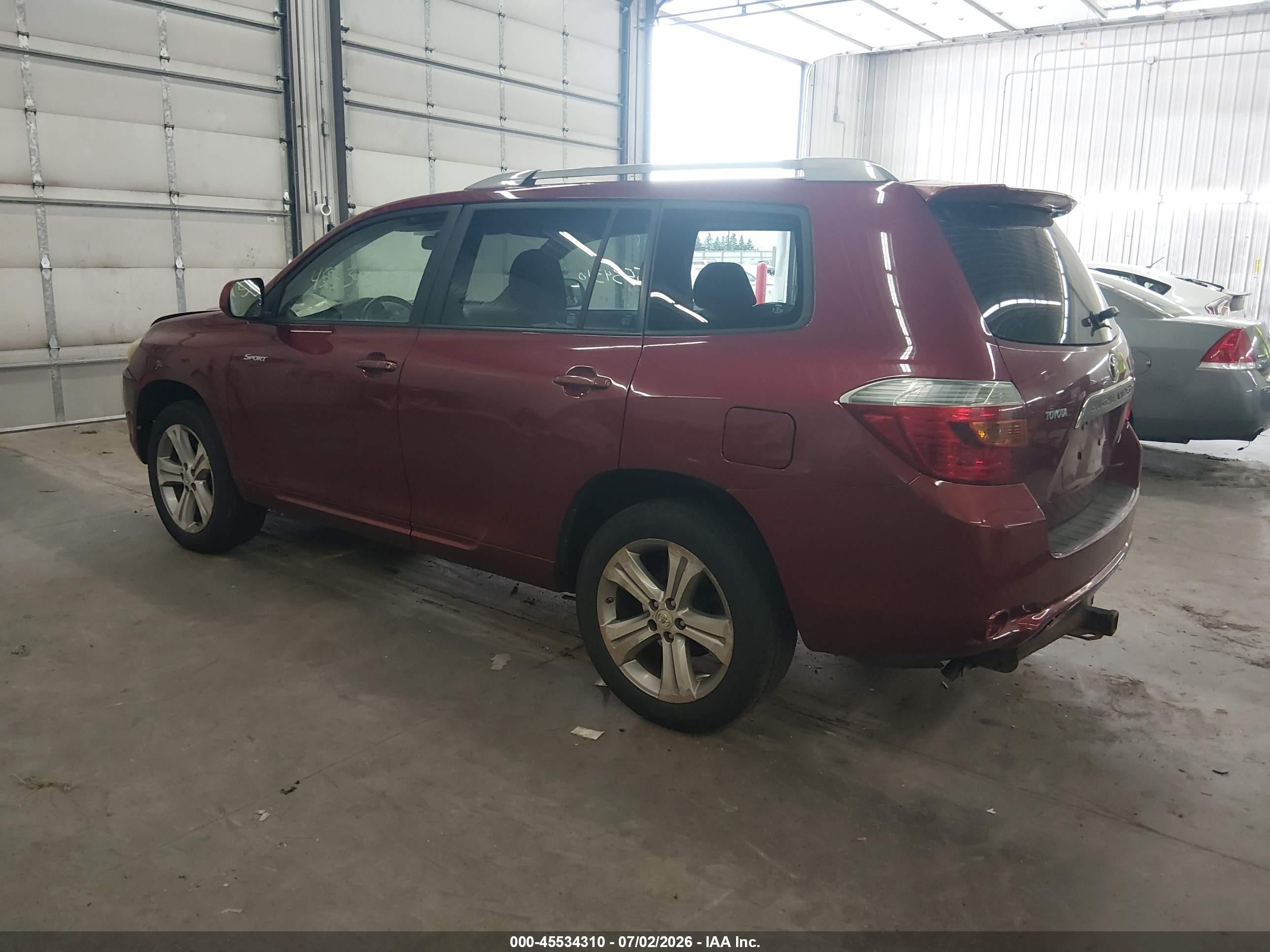 2008 Toyota Highlander Sport Красный vin: JTEES43A382044890