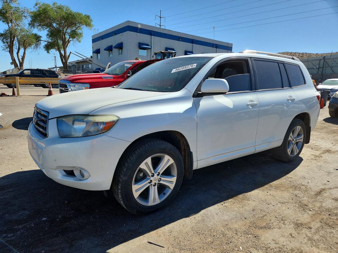 2008 Toyota Highlander Sport White vin: JTEES43A382106899