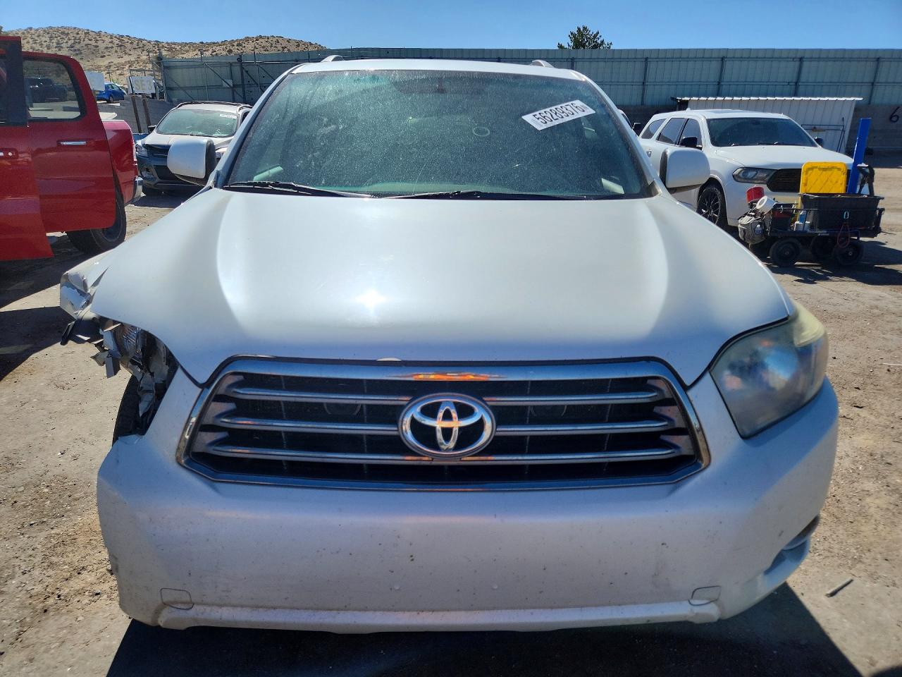 2008 Toyota Highlander Sport White vin: JTEES43A382106899