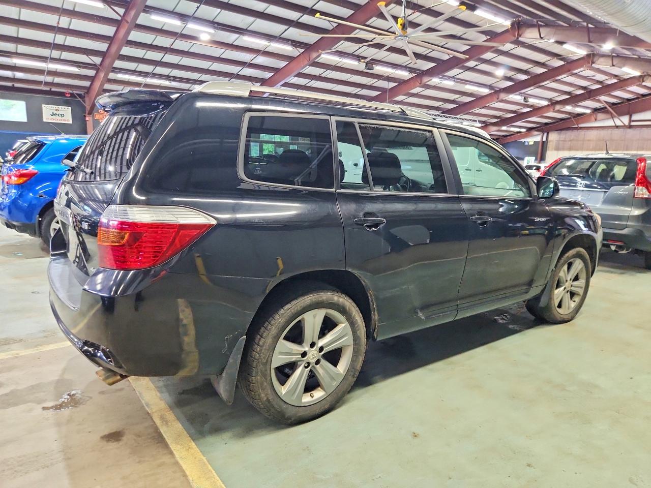 2008 Toyota Highlander Sport Black vin: JTEES43A482013311