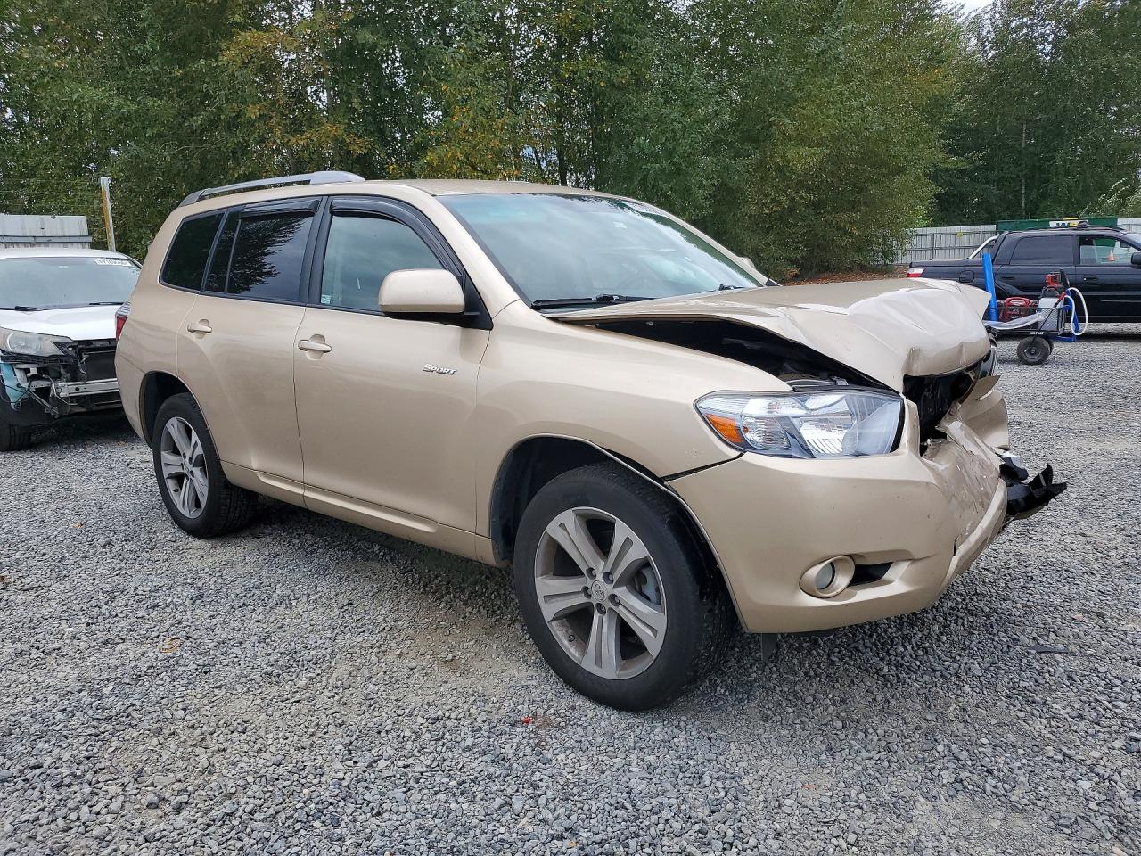 2008 Toyota Highlander Sport Gold vin: JTEES43A482018556