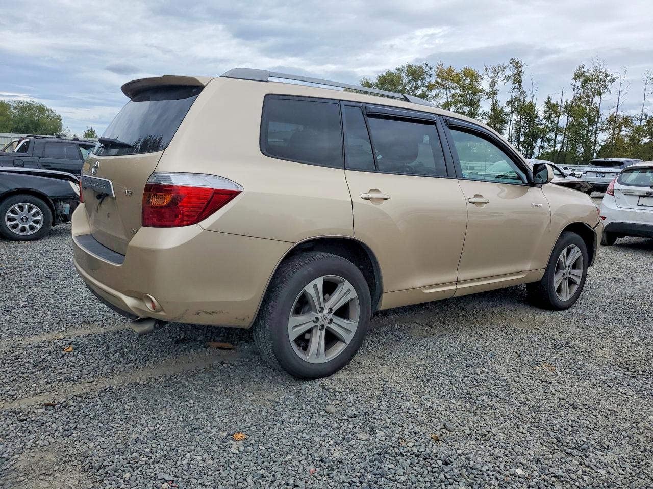 2008 Toyota Highlander Sport Gold vin: JTEES43A482018556