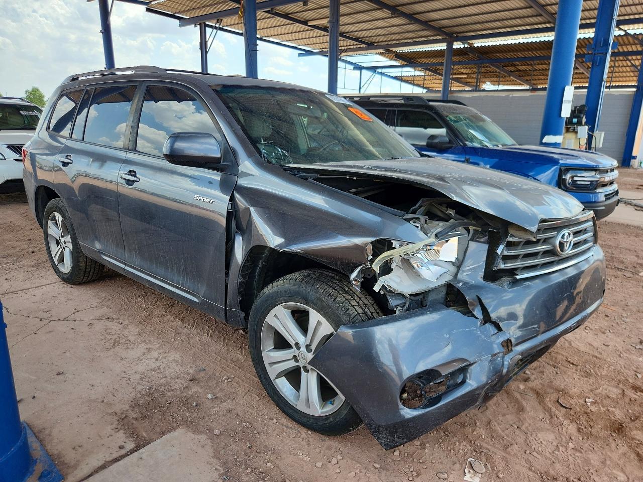 2008 Toyota Highlander Sport Gray vin: JTEES43A482042811