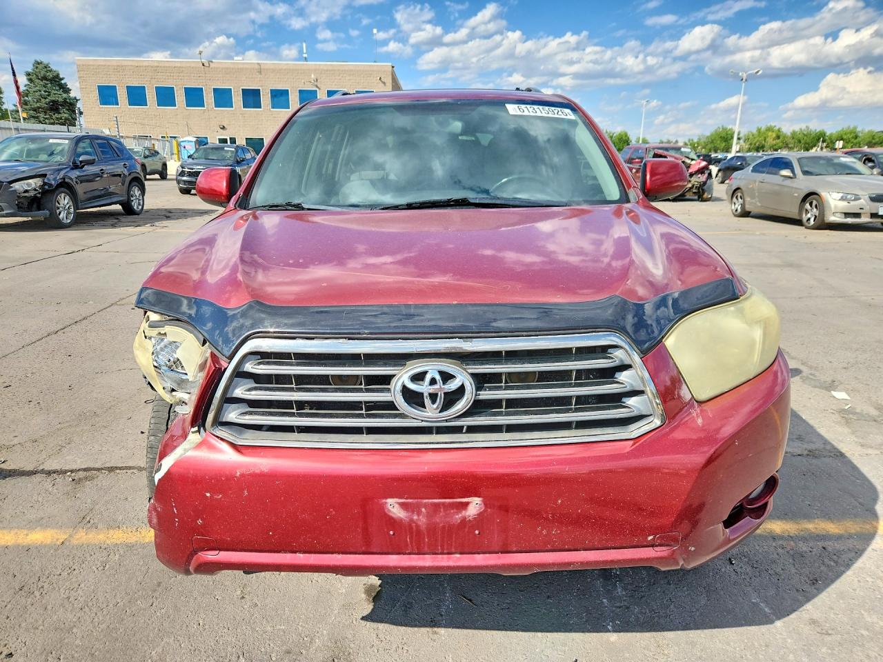 2008 Toyota Highlander Sport Red vin: JTEES43A482052884