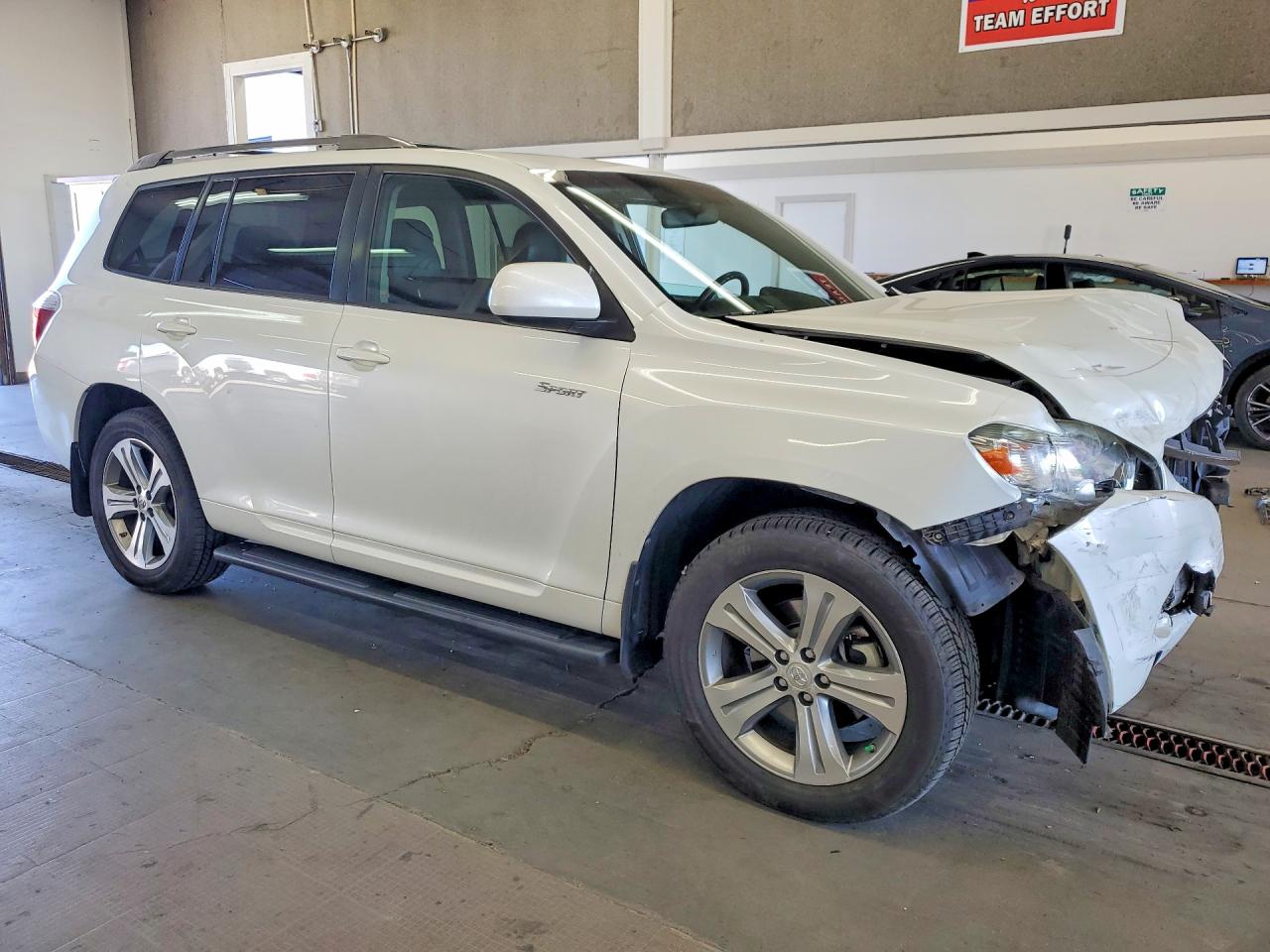 2008 Toyota Highlander Sport White vin: JTEES43A482108645