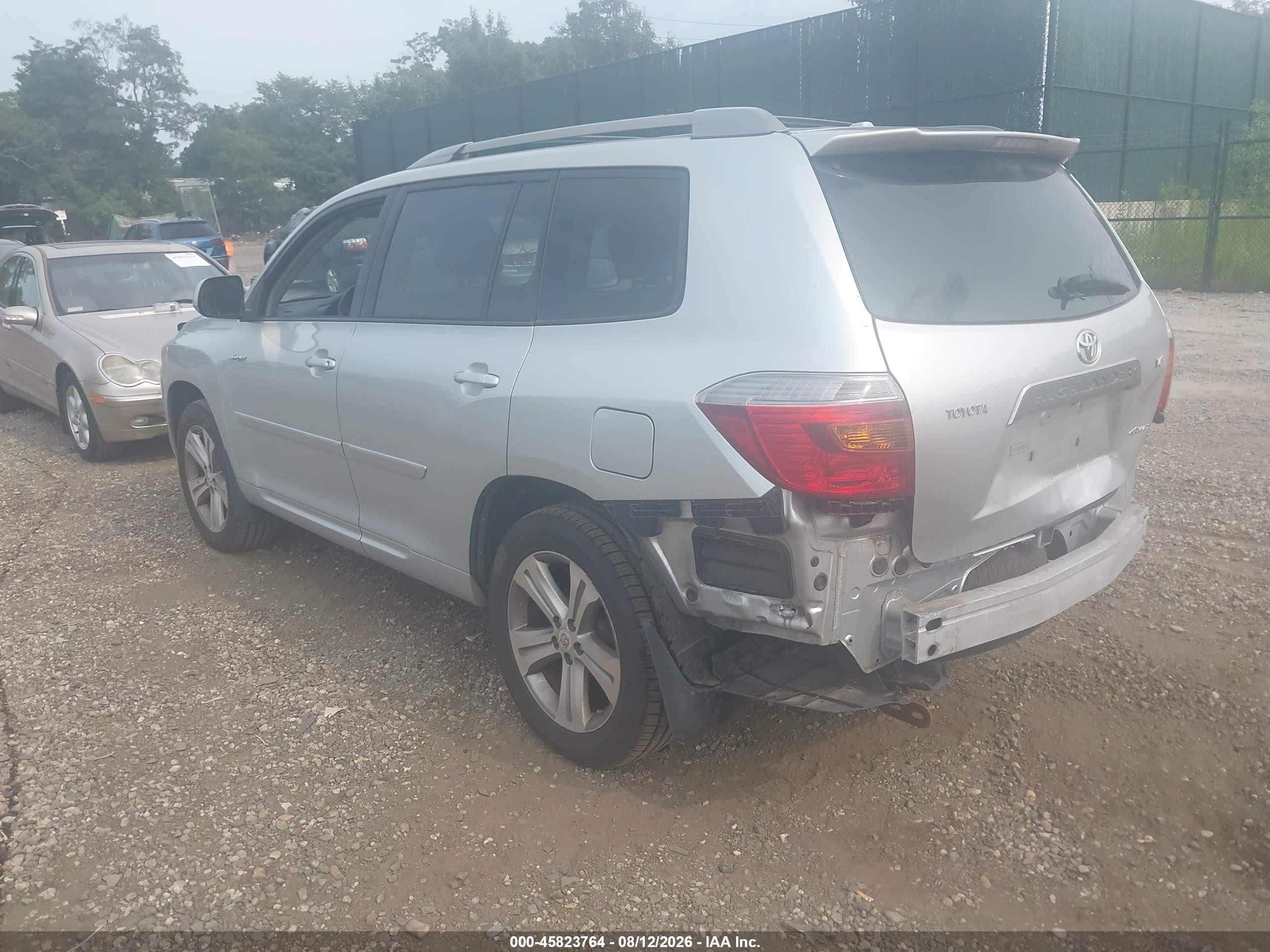 2009 Toyota Highlander Sport Silver vin: JTEES43A492147205