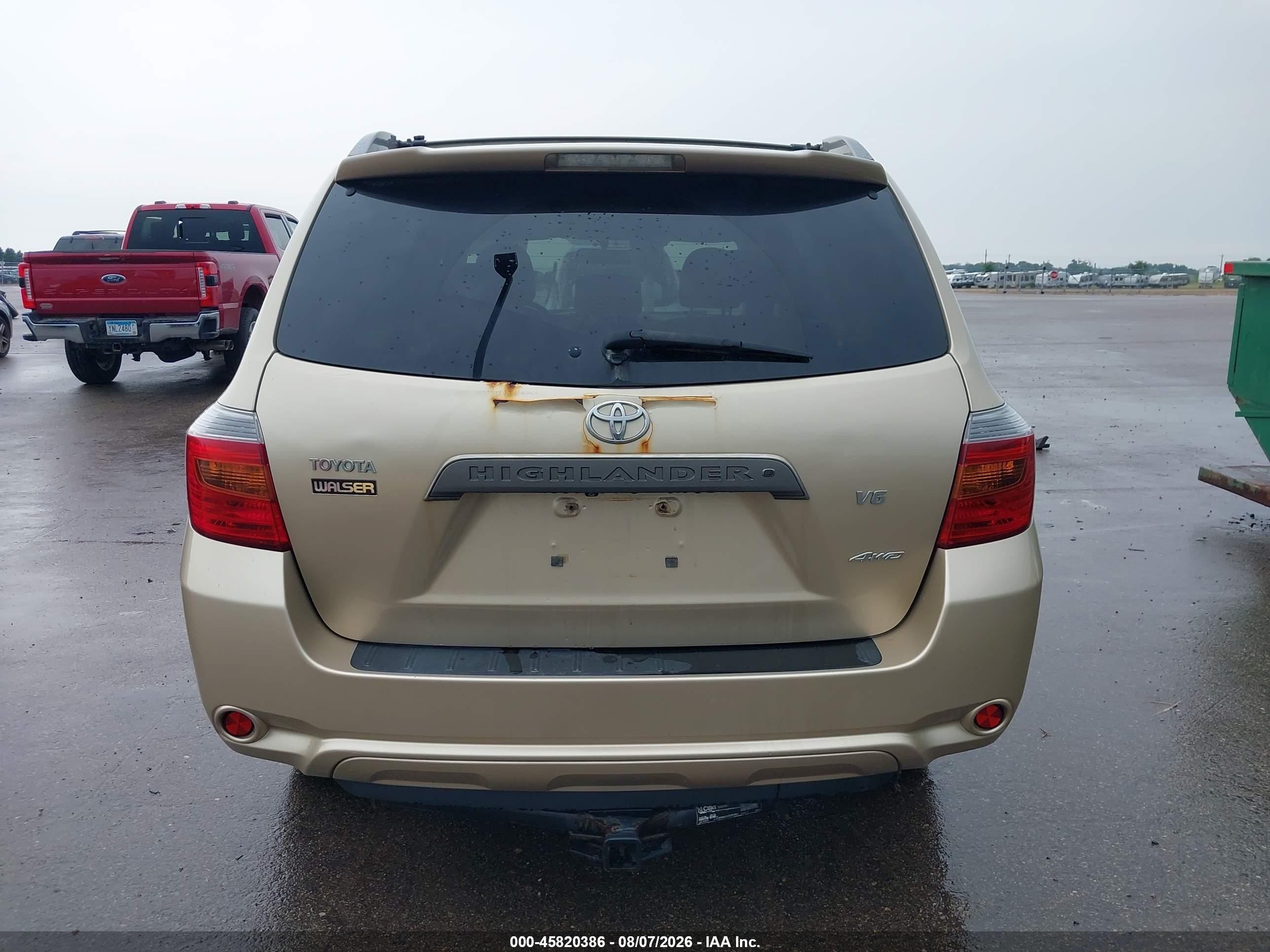 2008 Toyota Highlander Sport Gold vin: JTEES43A582094142