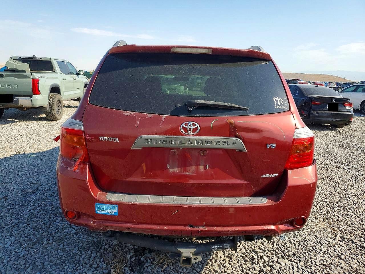 2008 Toyota Highlander Sport Бордовый vin: JTEES43A582107732