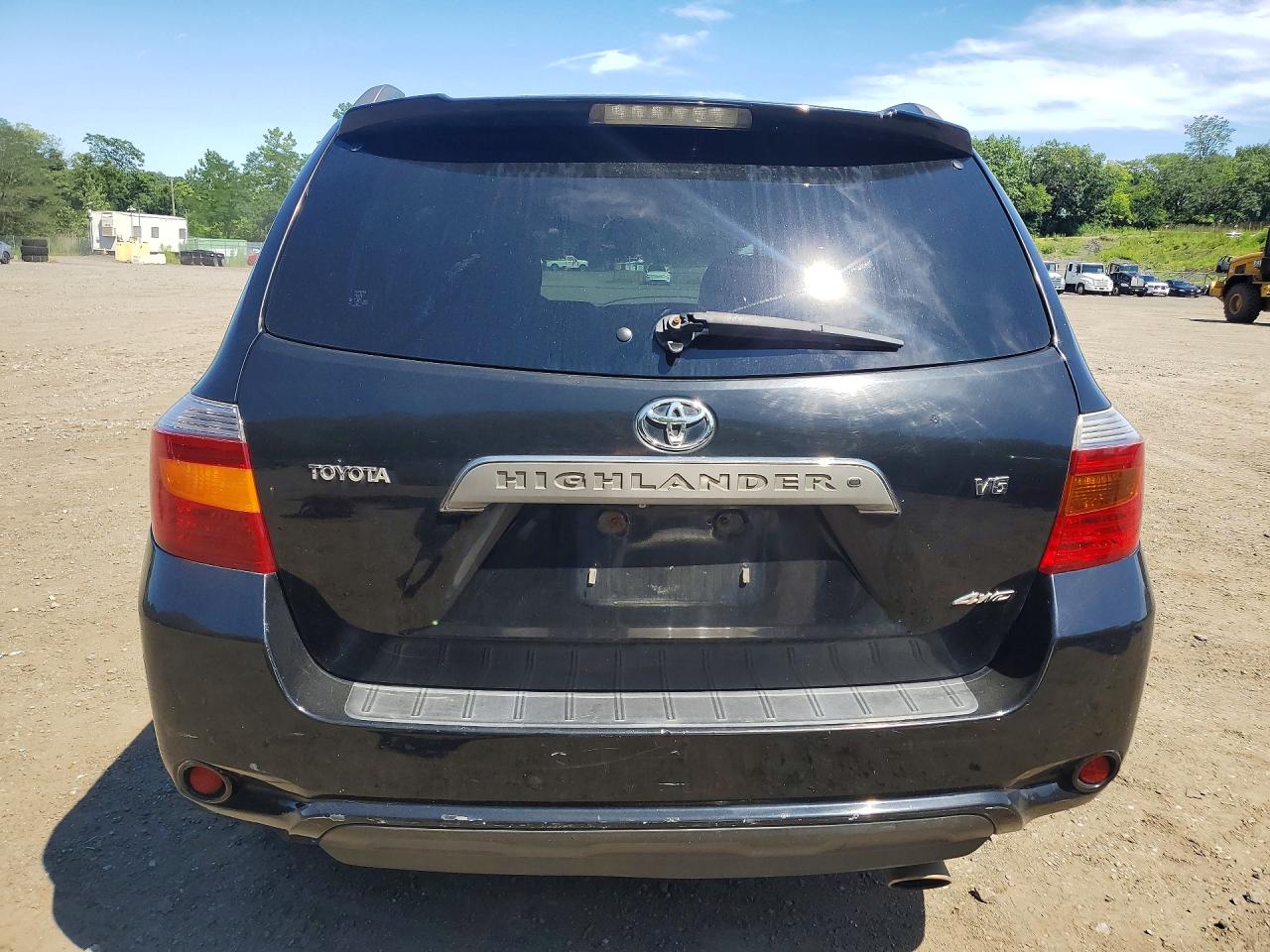 2008 Toyota Highlander Sport Black vin: JTEES43A682016033