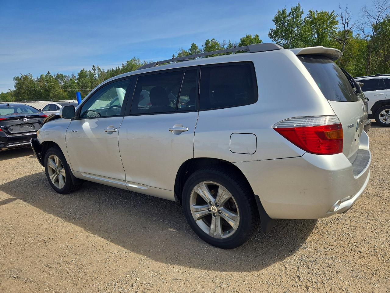 2008 Toyota Highlander Sport Silver vin: JTEES43A682022446