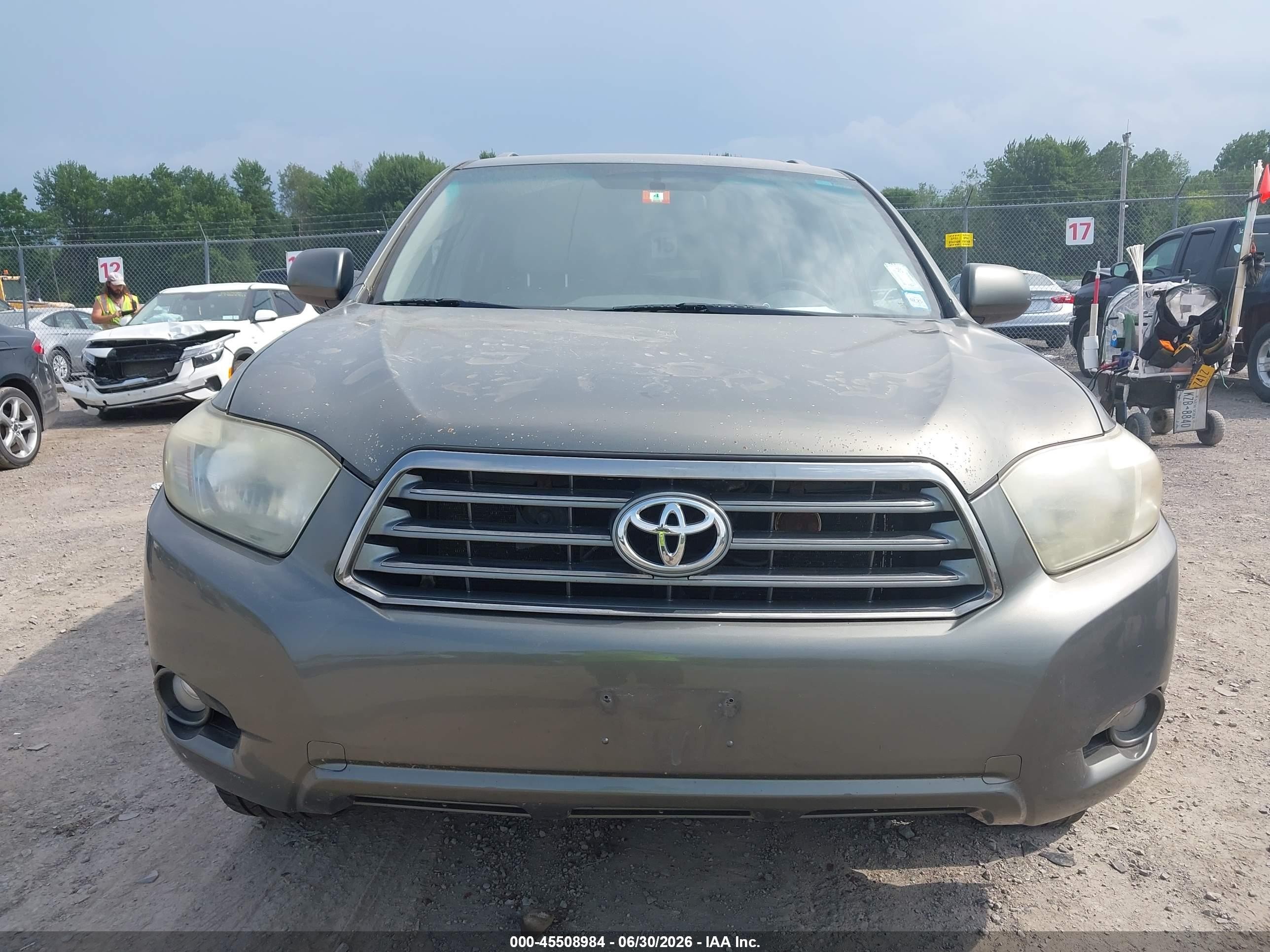2008 Toyota Highlander Sport Green vin: JTEES43A682032765