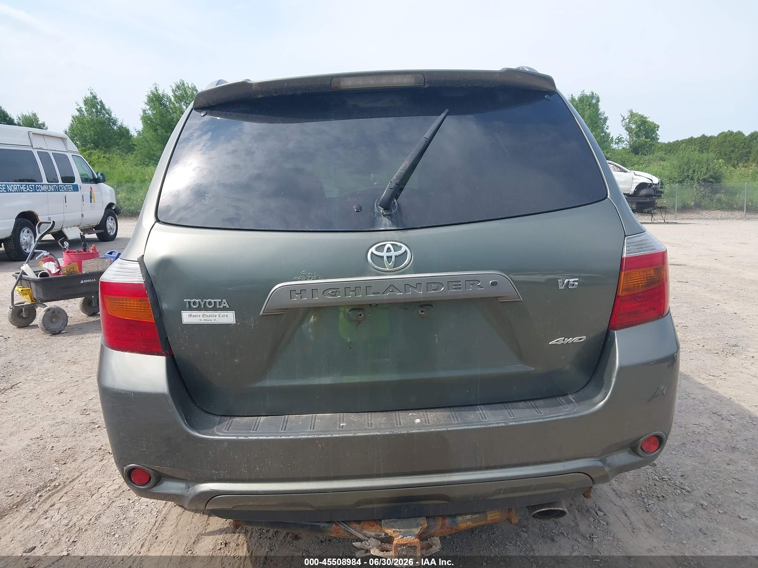 2008 Toyota Highlander Sport Green vin: JTEES43A682032765