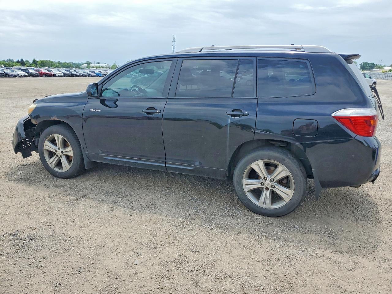 2008 Toyota Highlander Sport Black vin: JTEES43A682035634