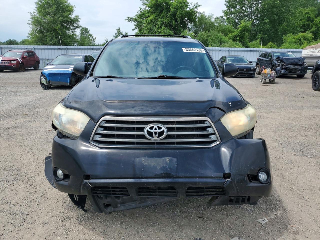 2008 Toyota Highlander Sport Black vin: JTEES43A682035634