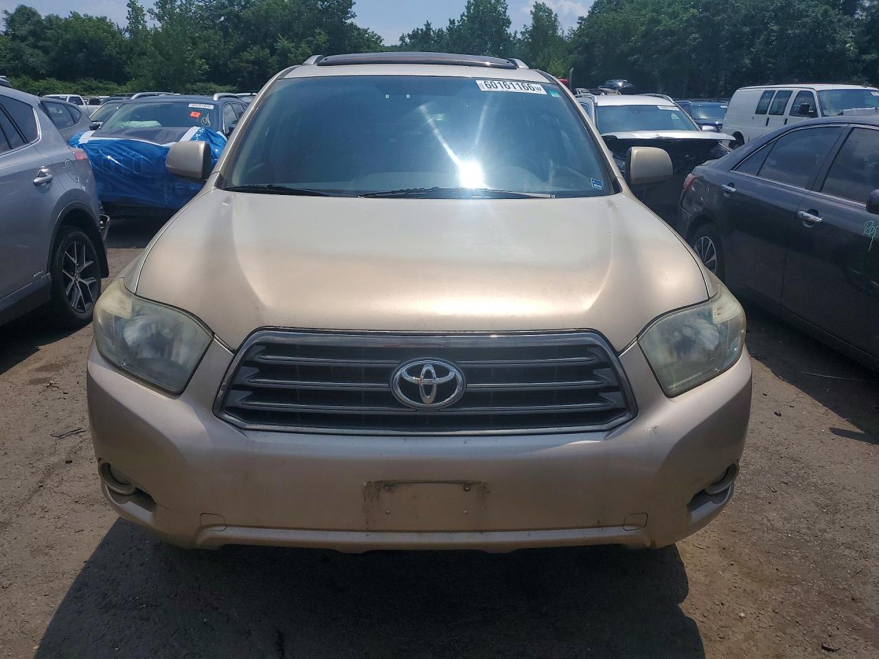 2008 Toyota Highlander Sport Beige vin: JTEES43A682047198