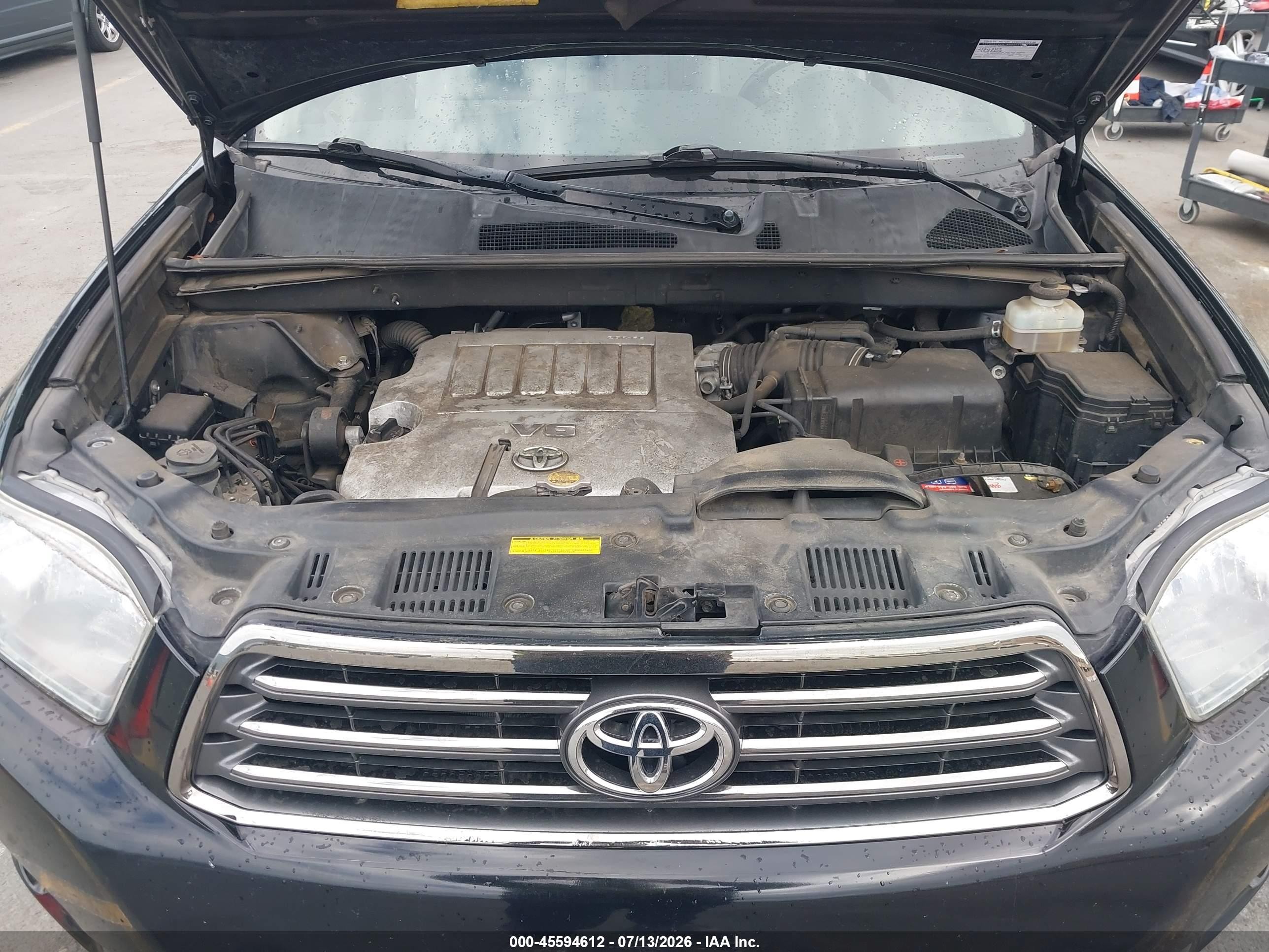 2008 Toyota Highlander Sport Black vin: JTEES43A682049971