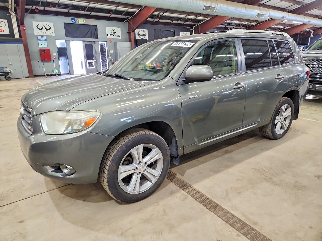 2008 Toyota Highlander Sport Green vin: JTEES43A682081075