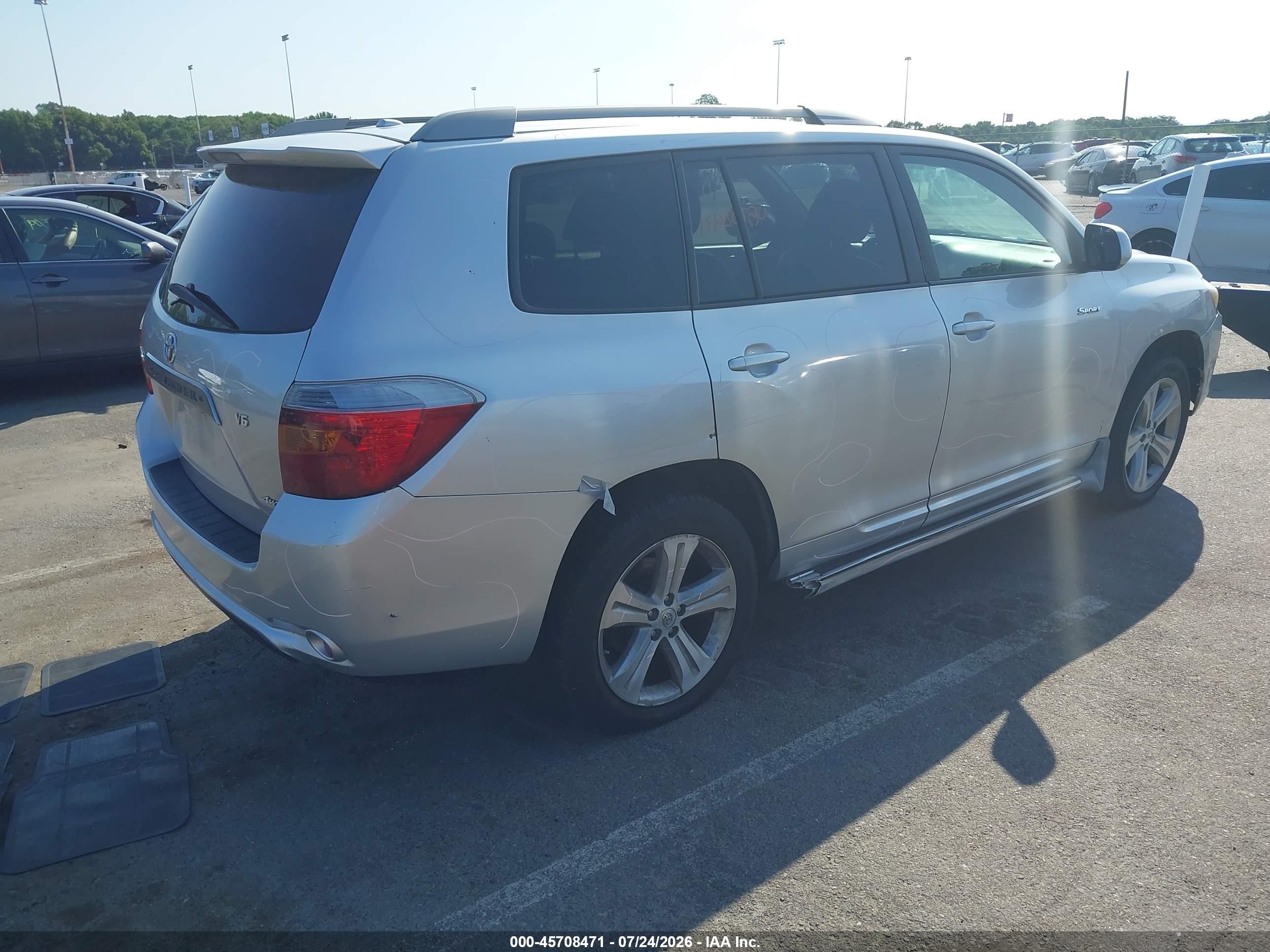 2009 Toyota Highlander Sport Gray vin: JTEES43A692112469